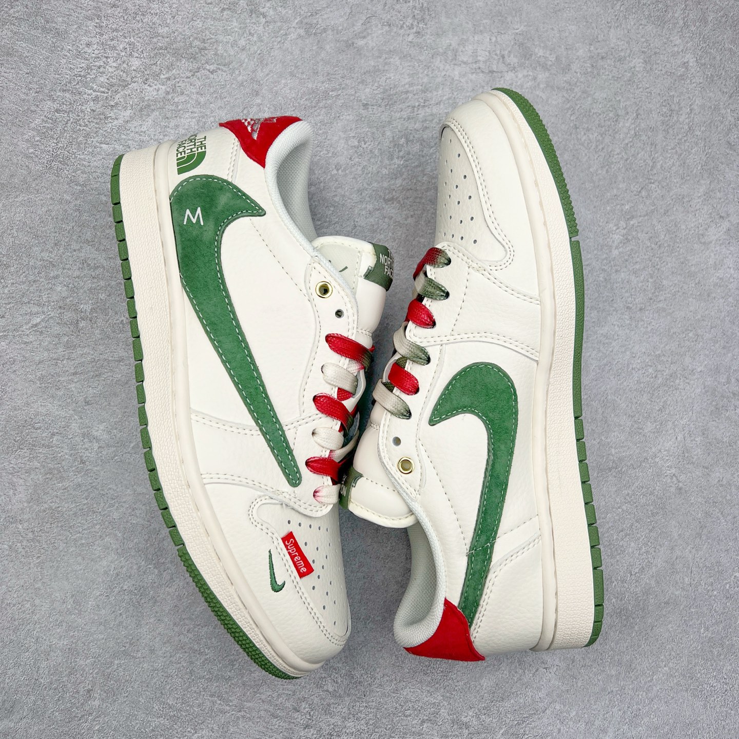 图片[3]-TS x Air Jordan AJ1 Low 倒钩低帮联名定制配色 FC1688-214 原厂内置气垫魔块 A模大底 头层小牛皮 鞋舌AJ原厂专用牛津布+AJ专用反口珍珠布+原厂无杂质高弹内里海棉+特殊封边弹力鞋带 实拍调校N版已经零色差零失真 百分百还原实物色彩所见即所得 不存在货不对板色差等低级问题 选购参考实物拍摄 不混卖不参货 只用心做好货严格选品 承诺混一赔十 尺码：36 36.5 37.5 38 38.5 39 40 40.5 41 42 42.5 43 44 44.5 45-选品中心