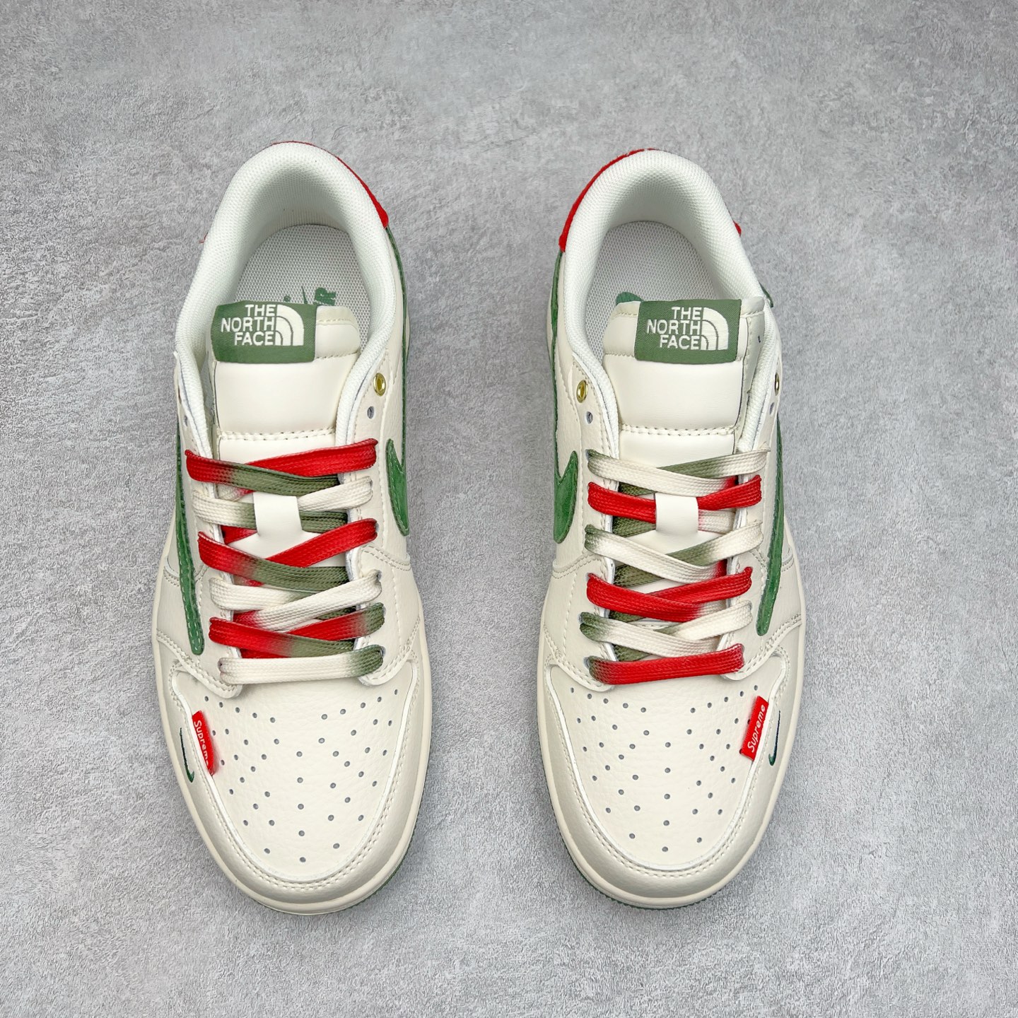 图片[2]-TS x Air Jordan AJ1 Low 倒钩低帮联名定制配色 FC1688-214 原厂内置气垫魔块 A模大底 头层小牛皮 鞋舌AJ原厂专用牛津布+AJ专用反口珍珠布+原厂无杂质高弹内里海棉+特殊封边弹力鞋带 实拍调校N版已经零色差零失真 百分百还原实物色彩所见即所得 不存在货不对板色差等低级问题 选购参考实物拍摄 不混卖不参货 只用心做好货严格选品 承诺混一赔十 尺码：36 36.5 37.5 38 38.5 39 40 40.5 41 42 42.5 43 44 44.5 45-选品中心