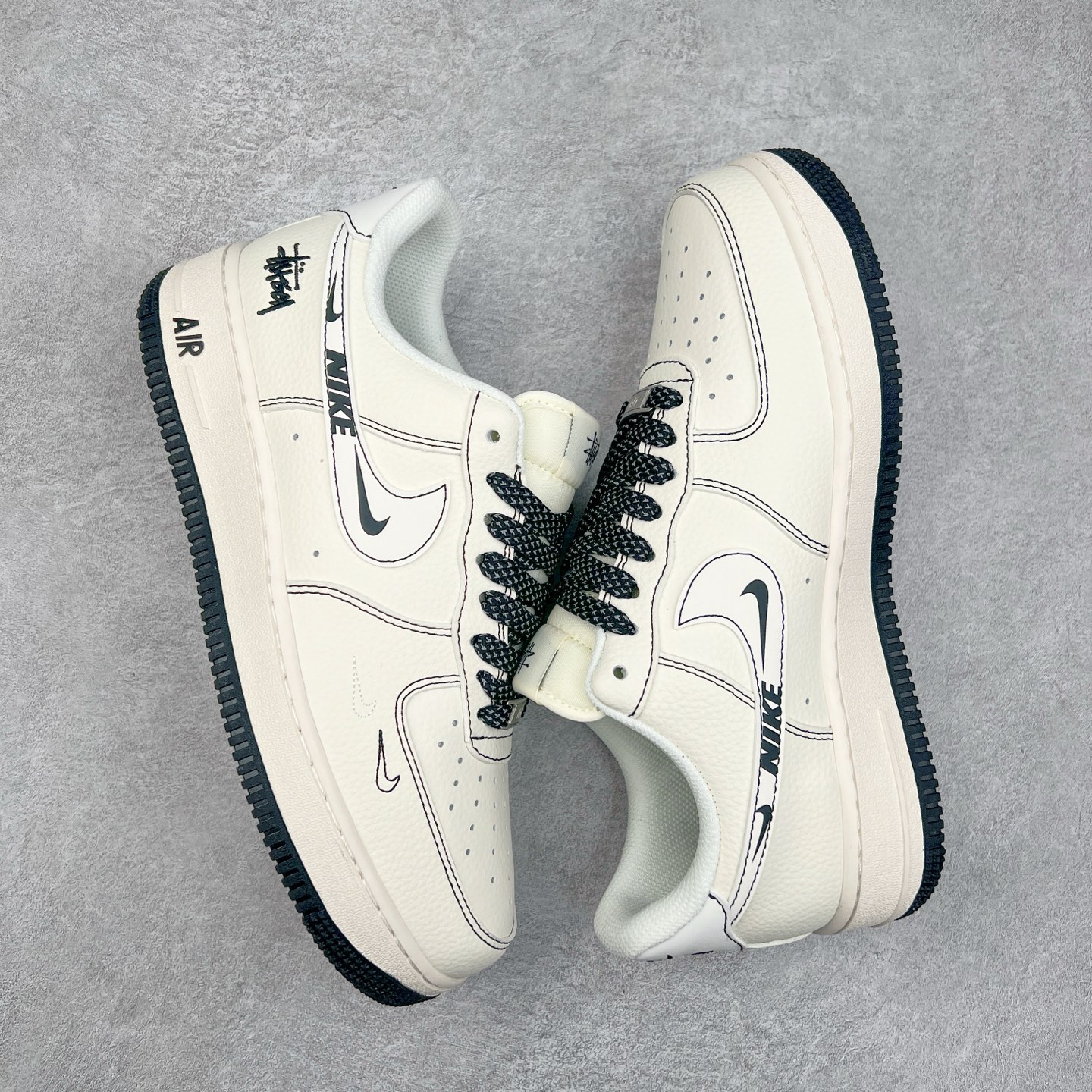 图片[3]-NK Air Force 1´07 Low 空军一号低帮百搭休闲运动板鞋 HH7518-062 柔软、弹性十足的缓震性能和出色的中底设计 横跨复古与现代的外型结合 造就出风靡全球 三十多年的Force 1 直到今天还深受青睐 实拍调校N版已经零色差零失真 百分百还原实物色彩所见即所得 不存在货不对板色差等低级问题 选购参考实物拍摄 不混卖不参货 只用心做好货严格选品 承诺混一赔十 尺码：36 36.5 37.5 38 38.5 39 40 40.5 41 42 42.5 43 44 44.5 45-选品中心