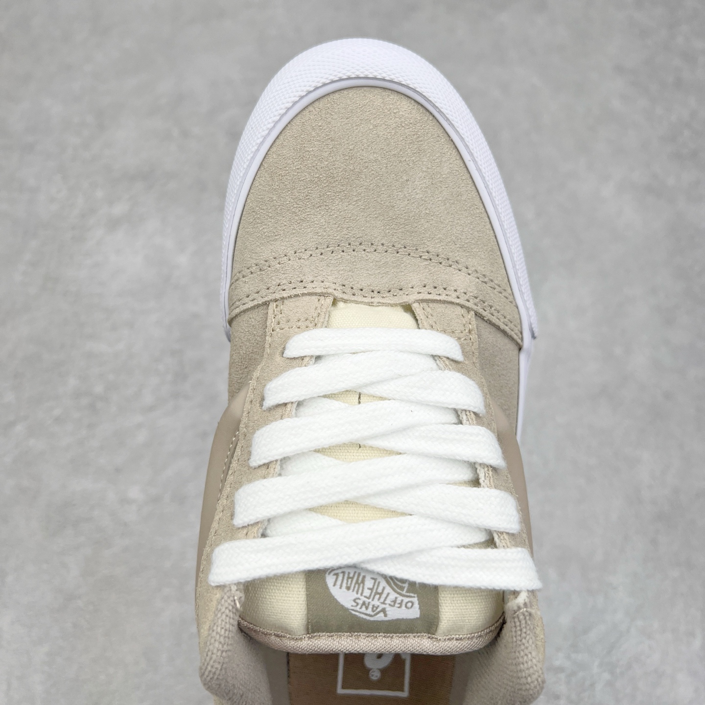 图片[4]-Vans Knu Skool 奶茶色 范斯官方 复古休闲胖胖面包鞋 肥胖版大LOGO原版全皮猪八面料 尺码：35 36 36.5 37 38 38.5 39 40 40.5 41 42 42.5 43 44 工艺：硫化1：1（重量1：1、真标、原钢印、材质标、鞋型标、合格证）-选品中心