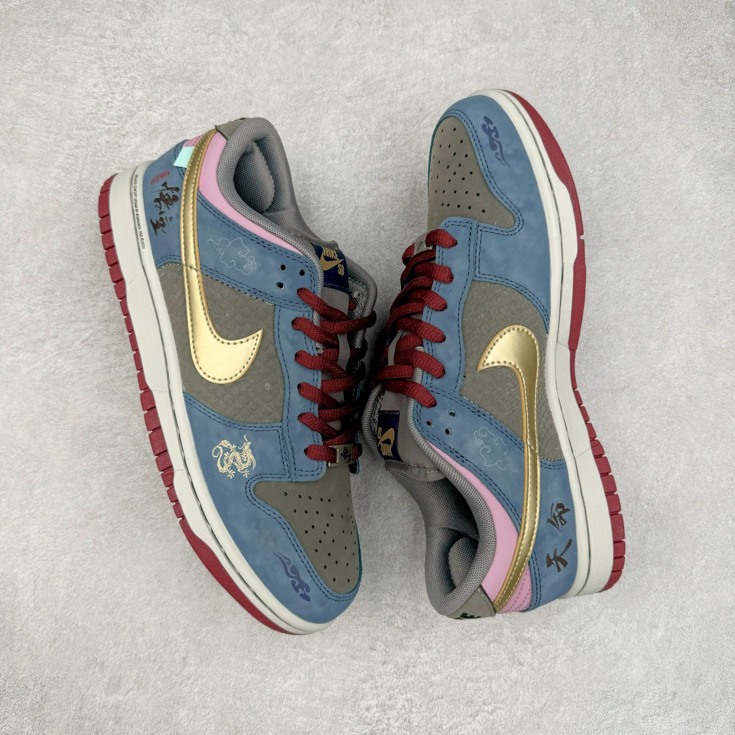 图片[3]-＃YC纯原 NK Dunk Low 黑神话悟空 WK0820-001 定制系列天花板 无原鞋不开发 全系列得物原鞋一比一校对开发 配色持续更新中 终端对接 优势输出 全套原厂楦头原纸板数据档案倾力打造 原汁原味莞产 极致还原 圈内最强针车工艺 高端零售指定版 广东原厂配套原盒原标 鞋盒分三个尺码段 原厂冲刀 超高清洁度 全鞋零毛边皮料切割 采用原厂百宏鞋带以及原厂百宏织唛舌标 内标可供原厂几率过验 进口原装条纹中底布 四线拉帮白色点胶 原厂拉帮手法遵循公司 原厂电绣 极致还原 尺码：36 36.5 37.5 38 38.5 39 40 40.5 41 42 42.5 43 44 44.5 45 46-选品中心