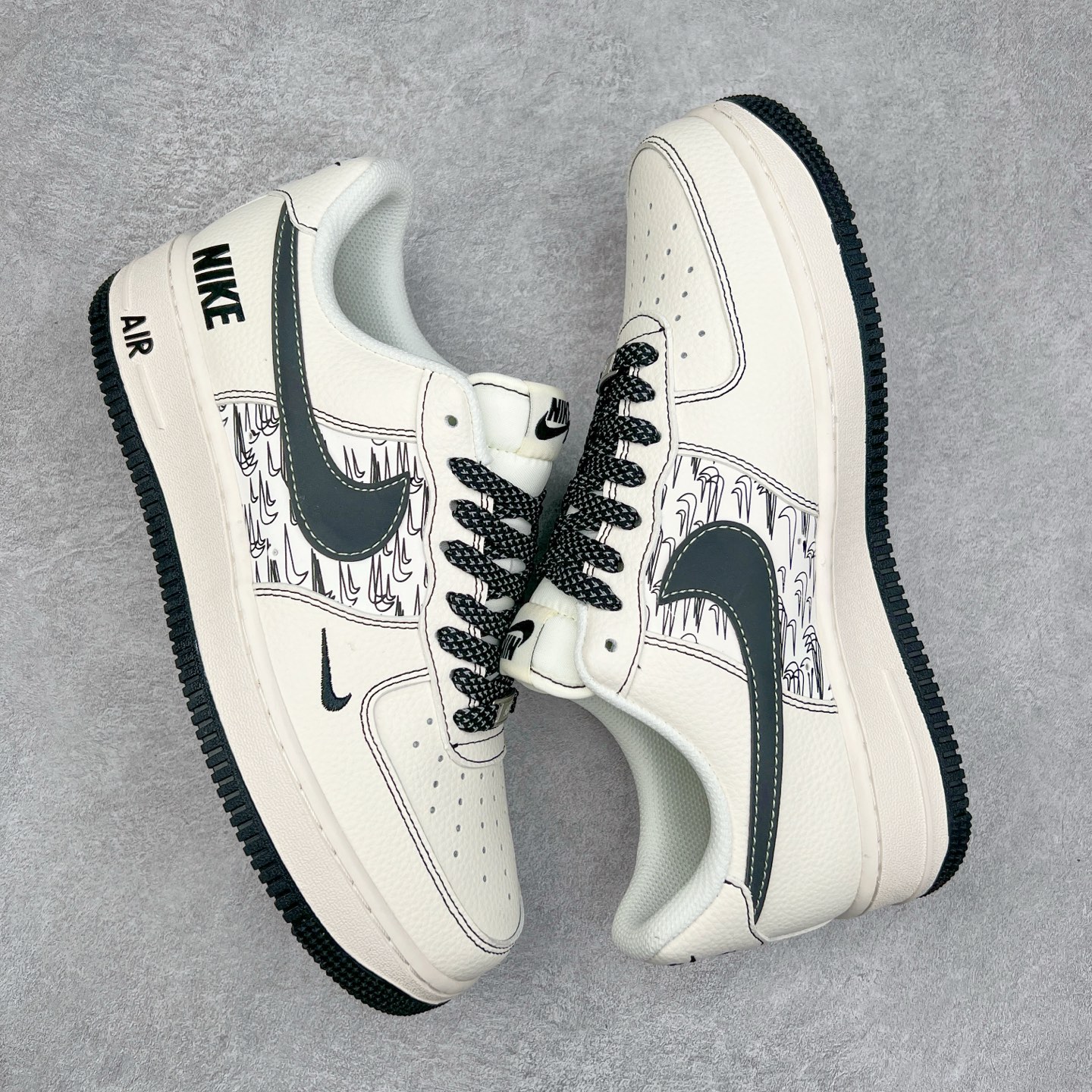 图片[3]-NK Air Force 1´07 Low 空军一号低帮百搭休闲运动板鞋 HH7518-068 柔软、弹性十足的缓震性能和出色的中底设计 横跨复古与现代的外型结合 造就出风靡全球 三十多年的Force 1 直到今天还深受青睐 实拍调校N版已经零色差零失真 百分百还原实物色彩所见即所得 不存在货不对板色差等低级问题 选购参考实物拍摄 不混卖不参货 只用心做好货严格选品 承诺混一赔十 尺码：36 36.5 37.5 38 38.5 39 40 40.5 41 42 42.5 43 44 44.5 45-选品中心