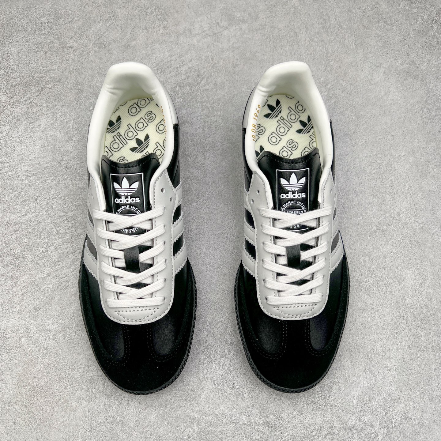 图片[2]-AD Original Samba OG 复古经典轻便板鞋 JP5282 这款桑巴鞋展示了高质量的工艺 带有装饰的超锁缝制和无缝的手感 柔软、柔软的皮革造型和标志性的3条纹完成了精致的外观 正规合身鞋带 鞋面上有绒面鞋垫 橡胶鞋底 享受正畸套筒软感 自50年代首次亮相以来就一直在赢得粉丝的青睐 尺码：36 36.5 37.5 38 38.5 39 40 40.5 41 42 42.5 43 44 44.5 45-选品中心