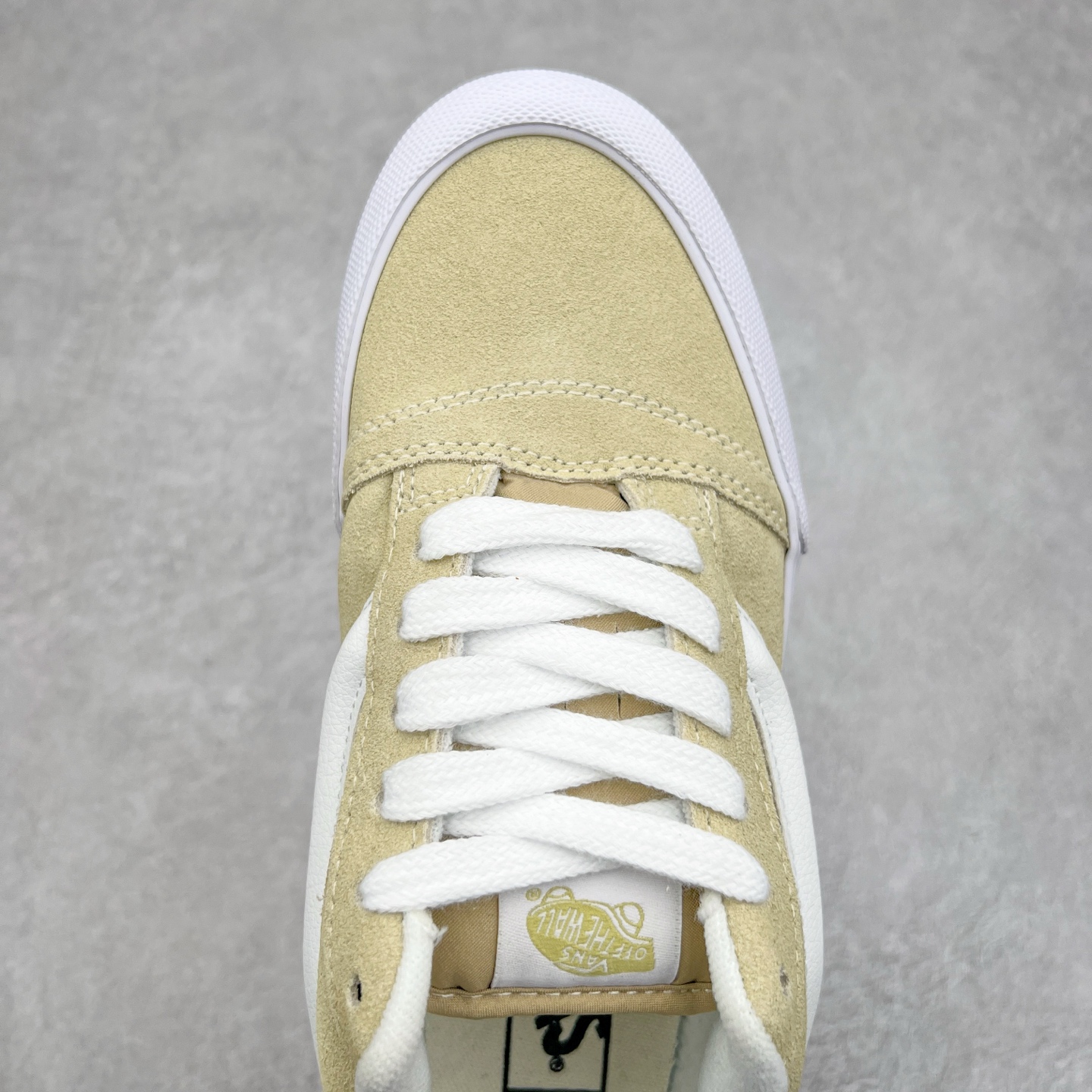 图片[4]-Vans Knu Skool 奶黄色 官方新款 复古休闲胖胖面包鞋 肥胖版大LOGO原版全皮猪八面料 尺码：35 36 36.5 37 38 38.5 39 40 40.5 41 42 42.5 43 44 工艺：硫化1：1（重量1：1、真标、原钢印、材质标、鞋型标、合格证）-选品中心