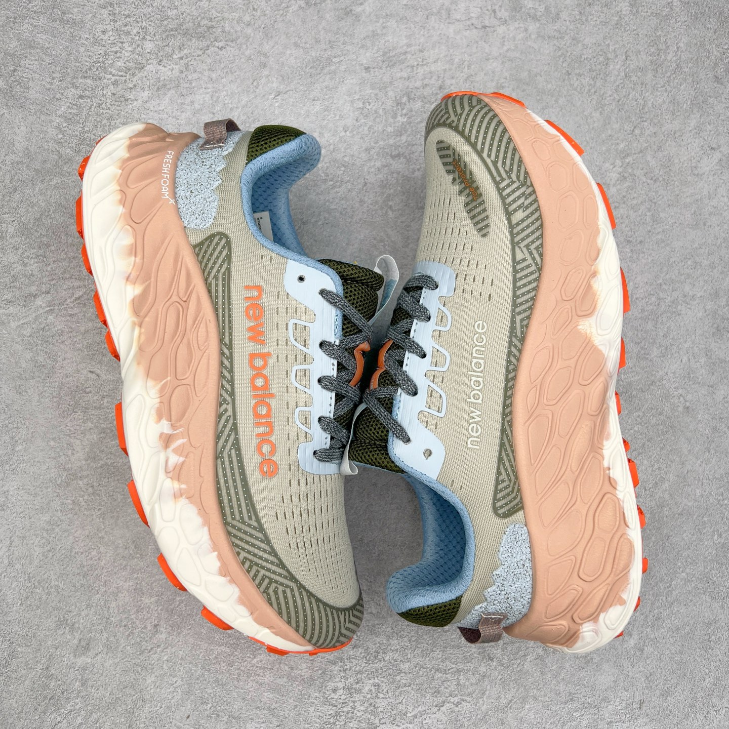 图片[3]-New Balance Fresh Foam X Trail More v3 新百伦NB莫尔V3系列低帮轻量化厚底户外越野休闲运动慢跑鞋 MTMORNGR 无论是越野训练跑还是享受自然美景 New Balance Fresh Foam X Trail More v3 都能确保双脚凉爽舒适 获得缓震支撑 这款越野跑鞋採用透气的合成/网眼鞋面 加上双层 Fresh Foam X 中底实现绝佳舒适著感 搭载鞋头防护科技与 All Terrain 系列最厚鞋底 可防止碎石跑入鞋内 让你尽情探索不受限 尺码：36 37 37.5 38 38.5 39.5 40 40.5 41.5 42 42.5 43 44 44.5 45-选品中心