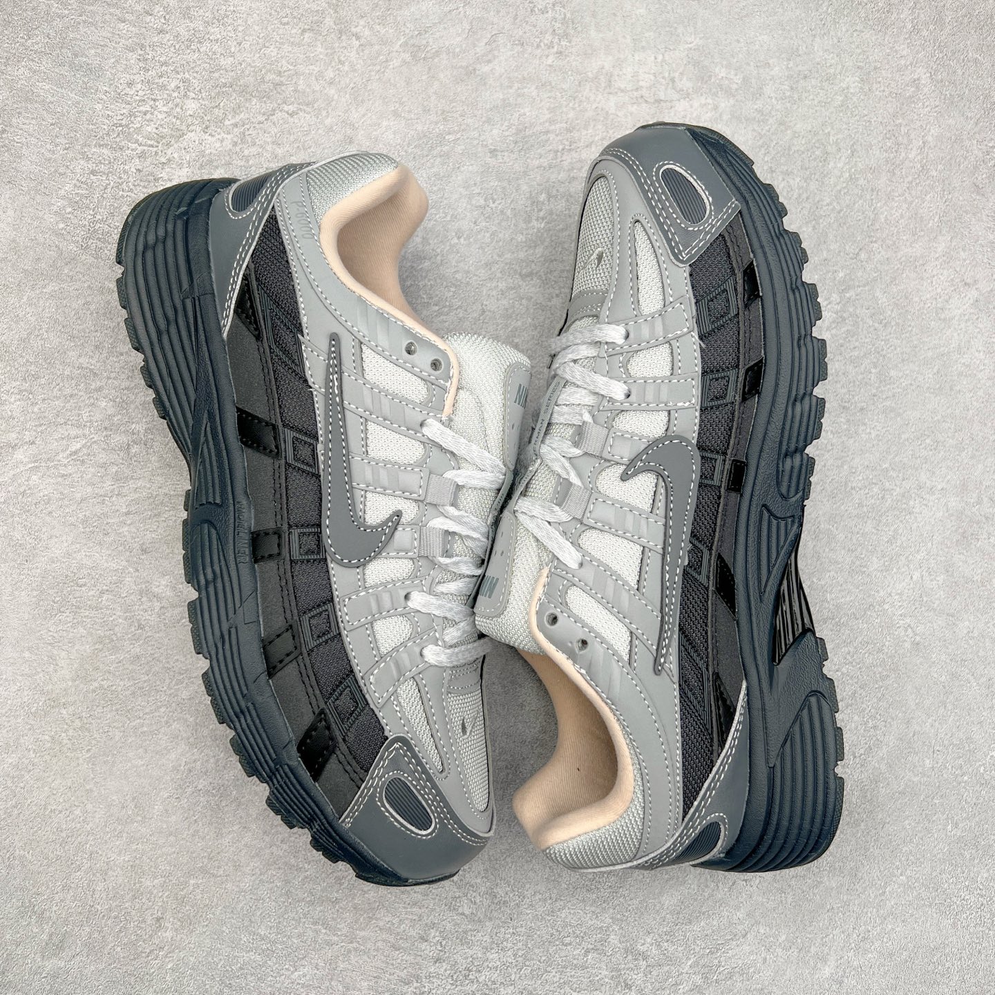 图片[3]-NK P-6000 系列低帮复古老爹风休闲运动舒适慢跑鞋 融合 Pegasus 过往运动鞋设计 助力 21 世纪早期跑步运动跃升时尚新高度 采用透气网眼布、运动风格线条和耐穿覆面 兼具吸睛外观和舒适感受 中底泡绵以田径赛道为灵感 打造厚实设计 缔造出众缓震性能 尺码：36 36.5 37.5 38 38.5 39 40 40.5 41 42 42.5 43 44 44.5 45-选品中心