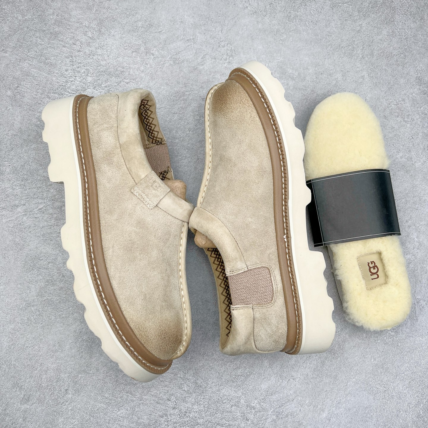 图片[3]-＃SP原厂 UGG 6913 Tasman Lug 绒面革圆头轻盈低帮生活休闲鞋 全鞋采用ZP同厂 隆丰A级澳洲进口羊皮毛一体 品牌代工厂生产线 完全遵循ZP工艺流程 代工厂原厂版师 秉承无原鞋不开发选择 注重每一处细节 市面最正版型 TREADLITE\\\”轻翼\\\”科技外底 轻便/耐用/柔韧/桩型【售后郑重承诺】一个月内若出现重大脱胶/断底等质量问题 直接为您换新！尺码：40 41 42 43 44-选品中心