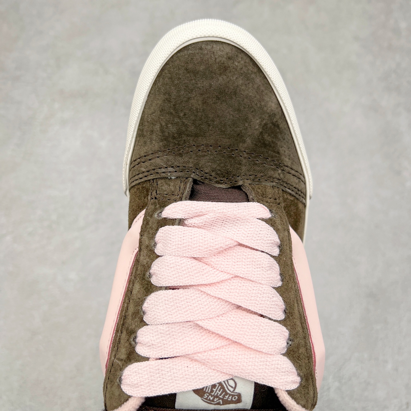 图片[4]-Vans Knu Skool 棕粉色 范斯官方 复古休闲胖胖面包鞋 肥胖版大LOGO全皮面料 尺码：35 36 36.5 37 38 38.5 39 40 40.5 41 42 42.5 43 44-选品中心