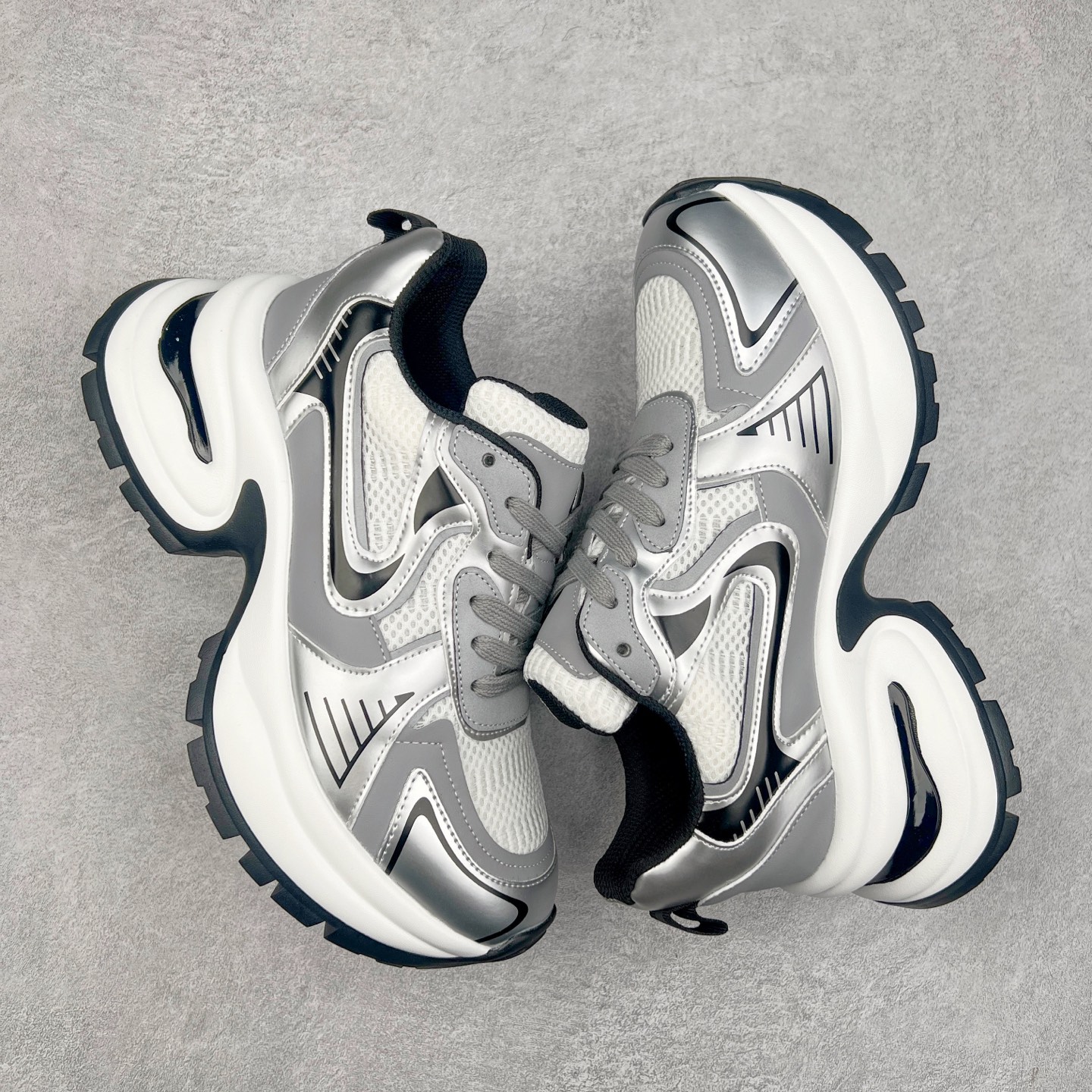 图片[3]-＃福利特价 GG-CC赵露思 白鹿同款老爹鞋 广东大厂出品 纯原正确版本 时髦look轻松定格 不费力展现率性氛围 酷帅机能风不规则设计 7cm增高厚底 大长腿既视感轻松拿捏 尺码：35 36 37 38 39 40-选品中心