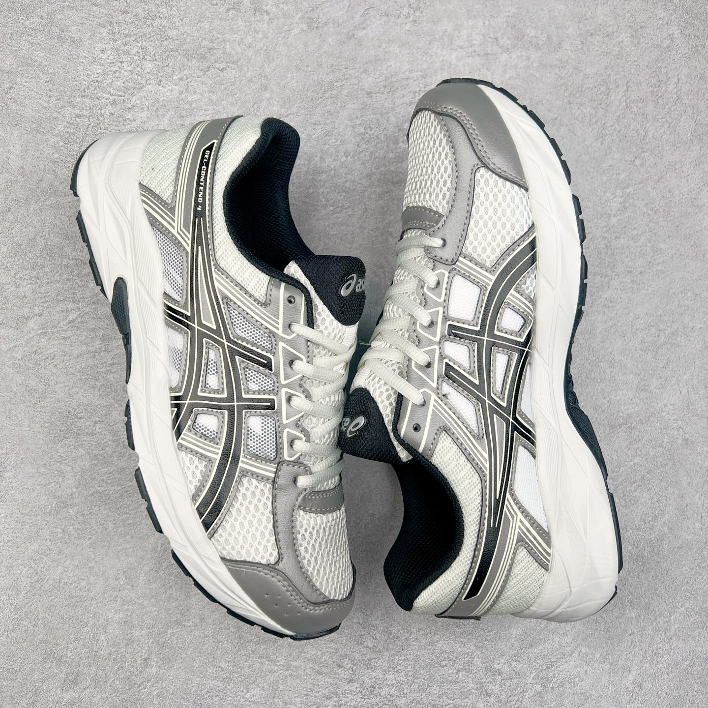 图片[3]-Asics Gel-Contend 亚瑟士抗衡4代低帮城市休闲运动跑步鞋 专业的运动科技 出色的缓冲性能 带来舒适的跑步体验 鞋面采用三明治网布 透气性非常出色 鞋舌带有偏向外侧设计 固定鞋舌防止外倾 内里海绵加透气的BK网布 加强脚部的包覆感 Rearfoot Gel后置凝胶能提供出色的缓冲性能 中底采用补强结构 能有效防止运动中的长时间扭动造成足弓变形 缓解足部疲劳 防滑耐磨橡胶大底 具有较强抓地性 适合慢跑和中等强度训练穿着 后跟内置GEL胶提供更加充分的冲击防护 鞋身外侧反光设计元素 在夜间增强保护性能 尺码：35 36 36.5 37 38 38.5 39 40 40.5 41 42 42.5 43 44 45-选品中心