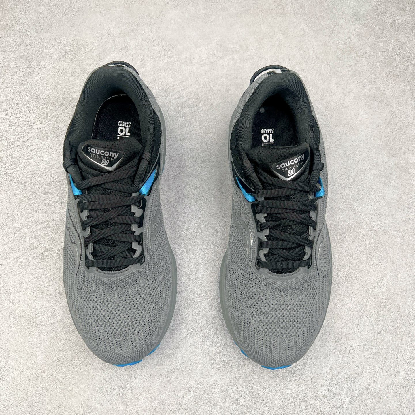 图片[2]-Saucony Triumph 21 索康尼胜利21代旗舰级缓震型跑鞋 性能相比前几代再升级：鞋面采用全新升级的工学网设计 贴合脚部更透气 中底部分使用最新的PWRRUN+材质 搭配PWRRUN+鞋垫使中底的大幅加厚 10mm坡差进一步提供缓震、回弹性能 内底则采用了FORMFIT动态适应系统 动态契合脚型 提升包裹性和舒适性 提供更卓越的动态回馈体验 XT-900橡胶大底 可提供良好的抓地力和较强抗磨性能 尺码：35.5 36 36.5 37.5 38 38.5 39 40 40.5 41 42 42.5 43 44 44.5 45 46-选品中心