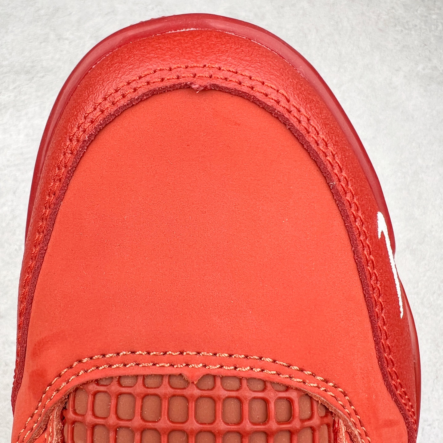 图片[11]-＃C版 Nigel Sylvester x Air Jordan AJ4 “Brick by Brick” 联名红砖 货号：HF4340-800 口碑大厂出品 原纸板楦头开发 性价比版本 定价合理 定制优质皮料 完美鞋型匹配公司货 正确TPU鞋舌锁扣 最新原厂底模 大底卡色咬花完美 鞋柜必备鞋款 终端现货供应 男女鞋尺码：36 36.5 37.5 38 38.5 39 40 40.5 41 42 42.5 43 44 44.5 45 46 47.5-选品中心