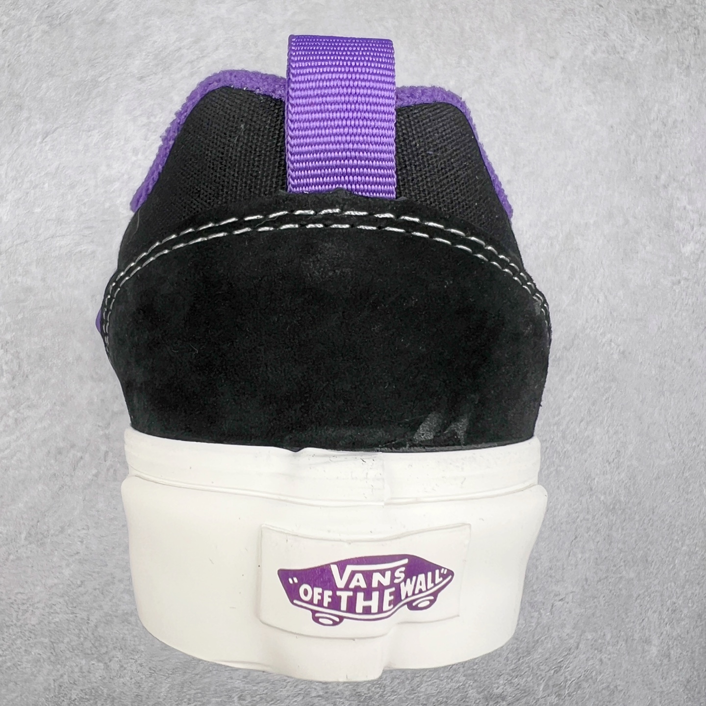 图片[8]-Vans Knu Skool 黑紫 肥胖版立体大Logo 加厚鞋舌 低帮复古休闲硫化面包鞋 尺码：35 36 36.5 37 38 38.5 39 40 40.5 41 42 42.5 43 44 工艺：硫化1：1（重量1：1、真标、原钢印、材质标、鞋型标、合格证）-选品中心