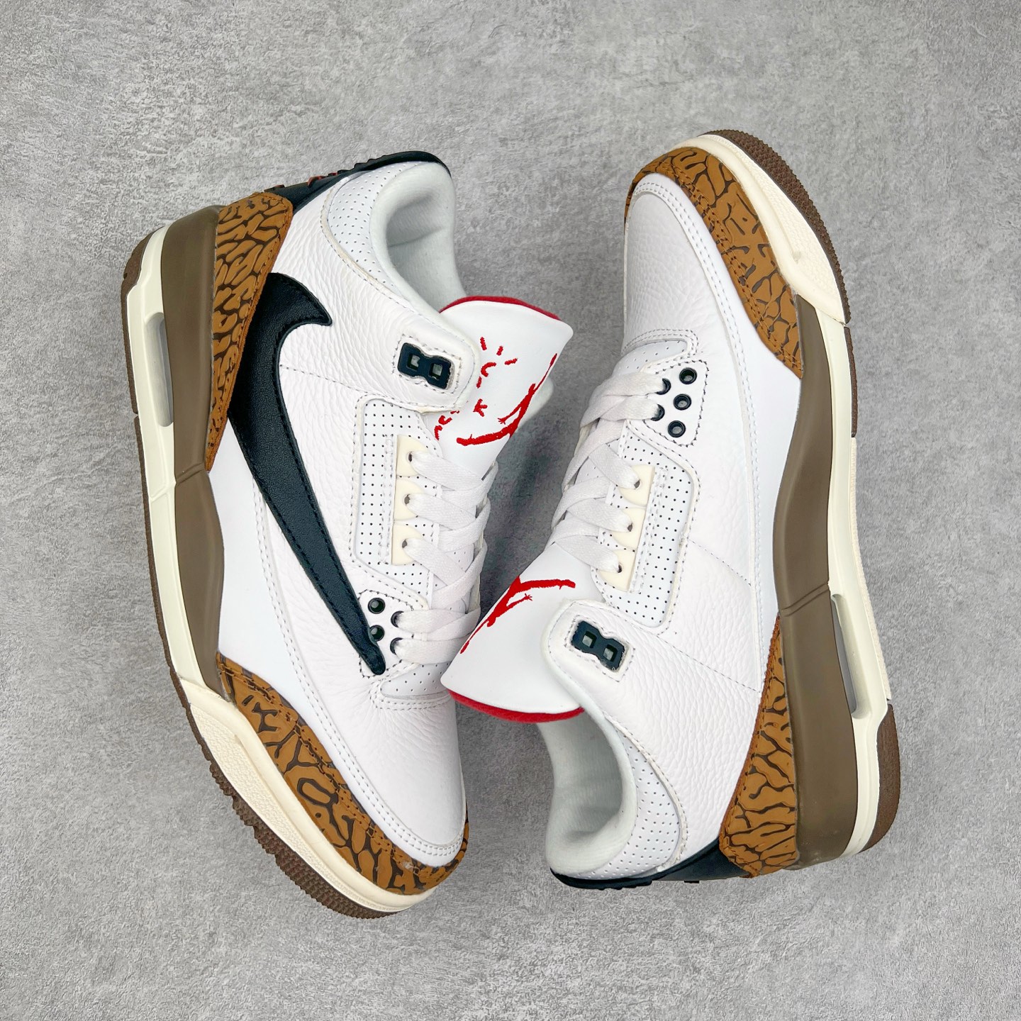 图片[3]-＃特价福利 Air Jordan AJ3 Retro 系列 头层皮料加持 大厂出品 原纸板楦头开发 完美鞋型匹配公司货 正确TPU鞋舌锁扣 乳胶鞋垫 最新原厂底模 大底卡色咬花完美 鞋柜必备鞋款 终端现货供应 尺码：36 36.5 37.5 38 38.5 39 40 40.5 41 42 42.5 43 44 44.5 45 46-选品中心