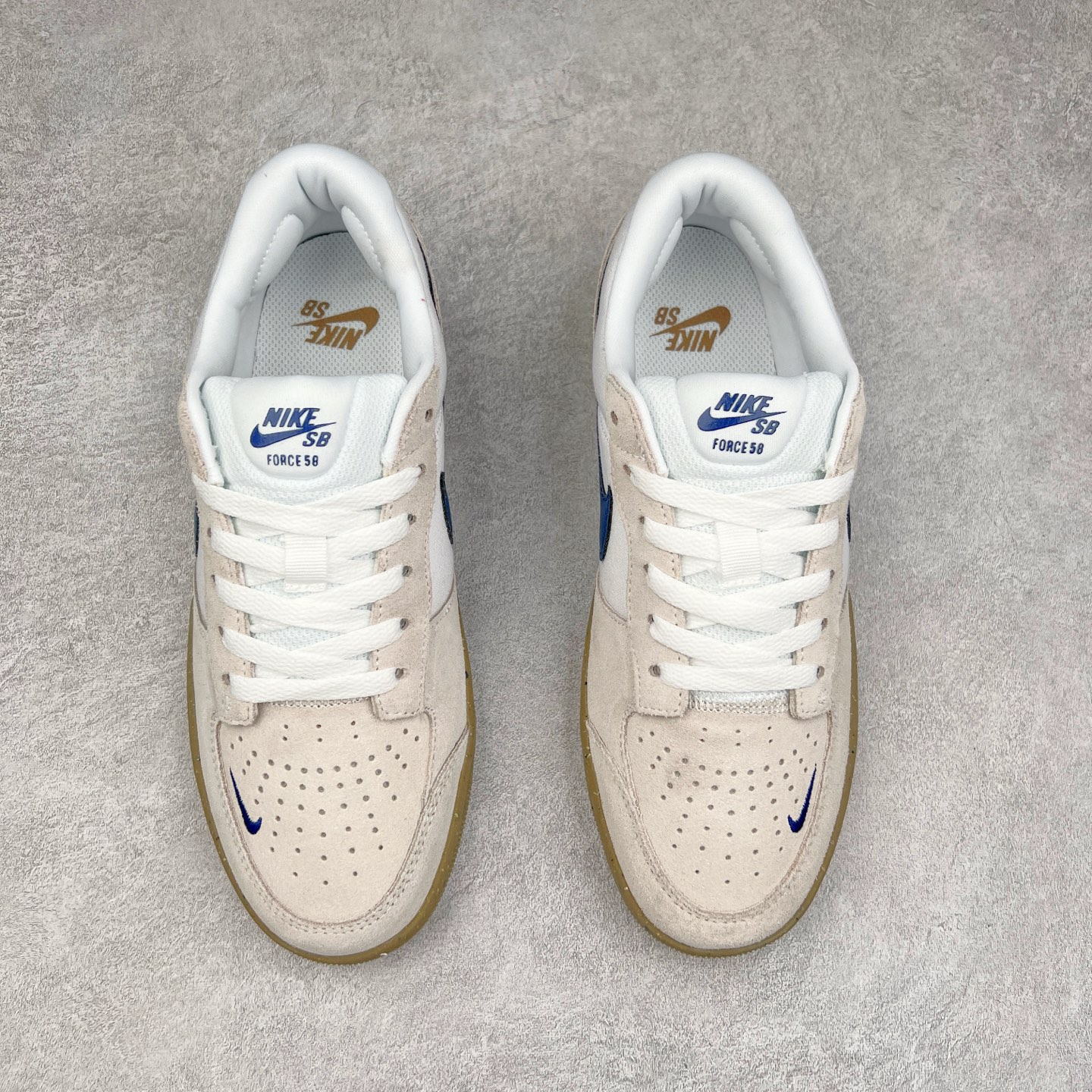图片[2]-NK SB Force 58 空军58系列低帮休闲运动滑板板鞋 CZ2959-100 鞋面由帆布和麂皮拼接 层次感丰富 搭配硫化外底 耐磨耐穿 鞋舌及中底后跟处饰有SB Logo 表明鞋款身份 采用包边设计 经久耐穿 硫化结构则有效提升灵活性 穿上这款全新推出的创意力作 助你耀动街头 尺码：36 36.5 37.5 38 38.5 39 40 40.5 41 42 42.5 43 44 45-选品中心