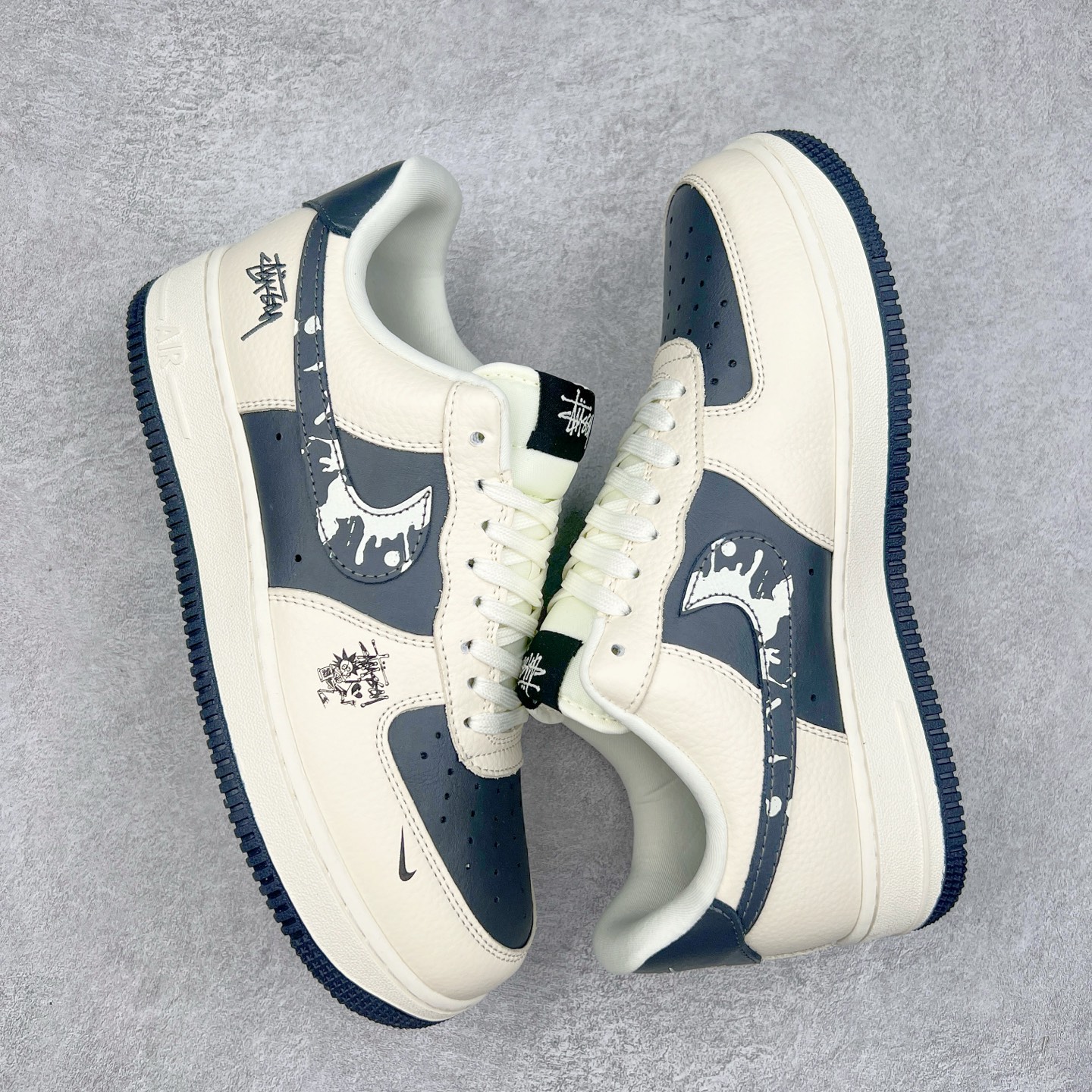 图片[3]-NK Air Force 1´07 Low 空军一号低帮百搭休闲运动板鞋 DF0188-042 柔软、弹性十足的缓震性能和出色的中底设计 横跨复古与现代的外型结合 造就出风靡全球 三十多年的Force 1 直到今天还深受青睐 实拍调校N版已经零色差零失真 百分百还原实物色彩所见即所得 不存在货不对板色差等低级问题 选购参考实物拍摄 不混卖不参货 只用心做好货严格选品 承诺混一赔十 尺码：36 36.5 37.5 38 38.5 39 40 40.5 41 42 42.5 43 44 44.5 45-选品中心