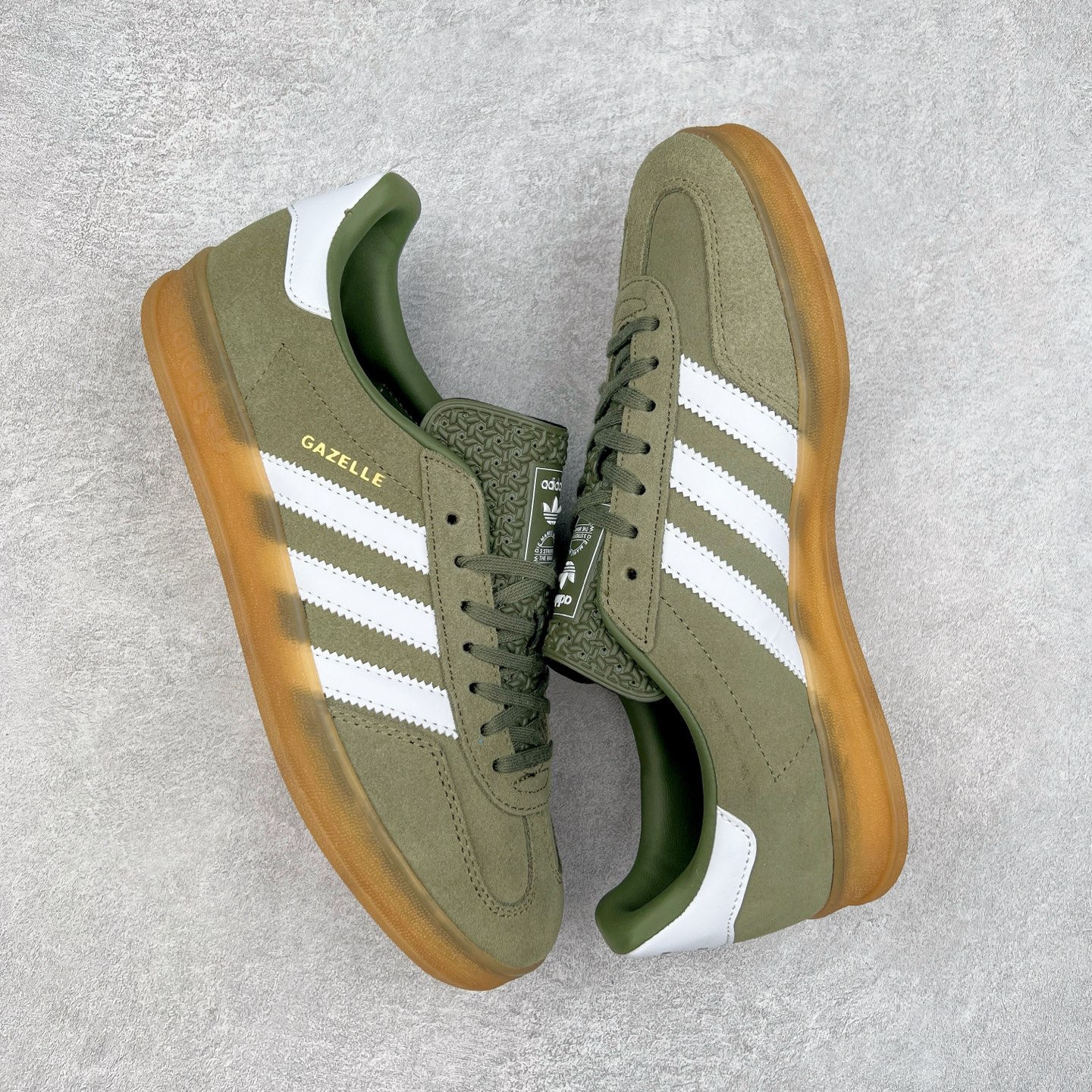 图片[3]-AD Gazelle Indoor Trainers 羚羊内训系列低帮复古百搭休闲运动德训风板鞋 JQ0174 90年代经典的复刻版！自60年代以足球训练鞋面世以来,Gazelle就以其经典设计席卷全球。1991年版本的复刻,再造经典Gazelle。采用皮革打造,搭配浊色细节,让这款经典更加简约。尺码：36 36⅔ 37⅓ 38 38⅔ 39⅓ 40 40⅔ 41⅓ 42 42⅔ 43⅓ 44⅓ 44⅔ 45-选品中心