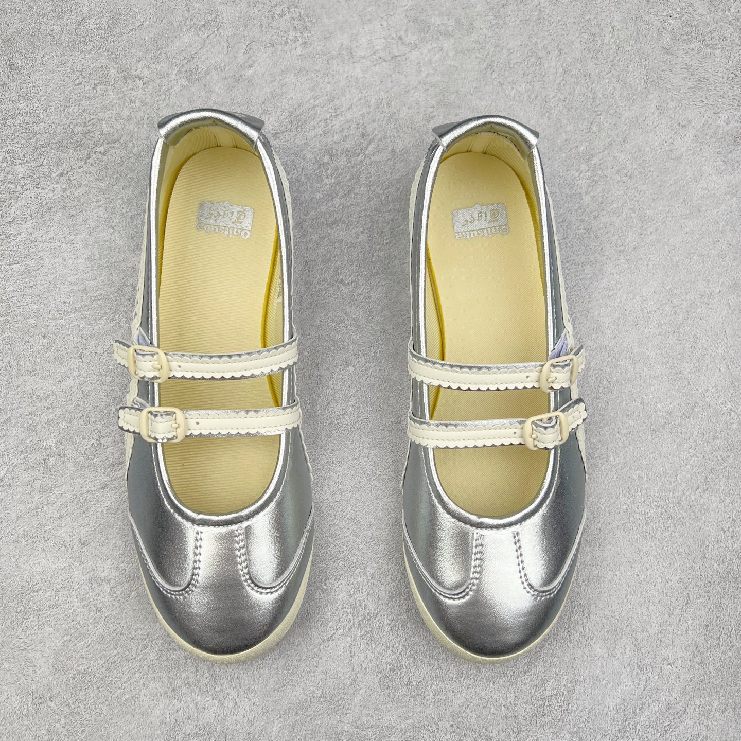 图片[2]-Patou x Onitsuka Tiger 鬼冢虎 MEXICO 66 BALLERINA WHITE/COTTON CANDY 舒适百搭 平跟 玛丽珍鞋 女款 白粉色 实拍调校N版已经零色差零失真 百分百还原实物色彩所见即所得 不存在货不对板色差等低级问题 选购参考实物拍摄 不混卖不参货 只用心做好货严格选品 承诺混一赔十 尺码：36 36.5 37.5 38 38.5 39 40 40.5 41 42 42.5 43 44 44.5 45-选品中心