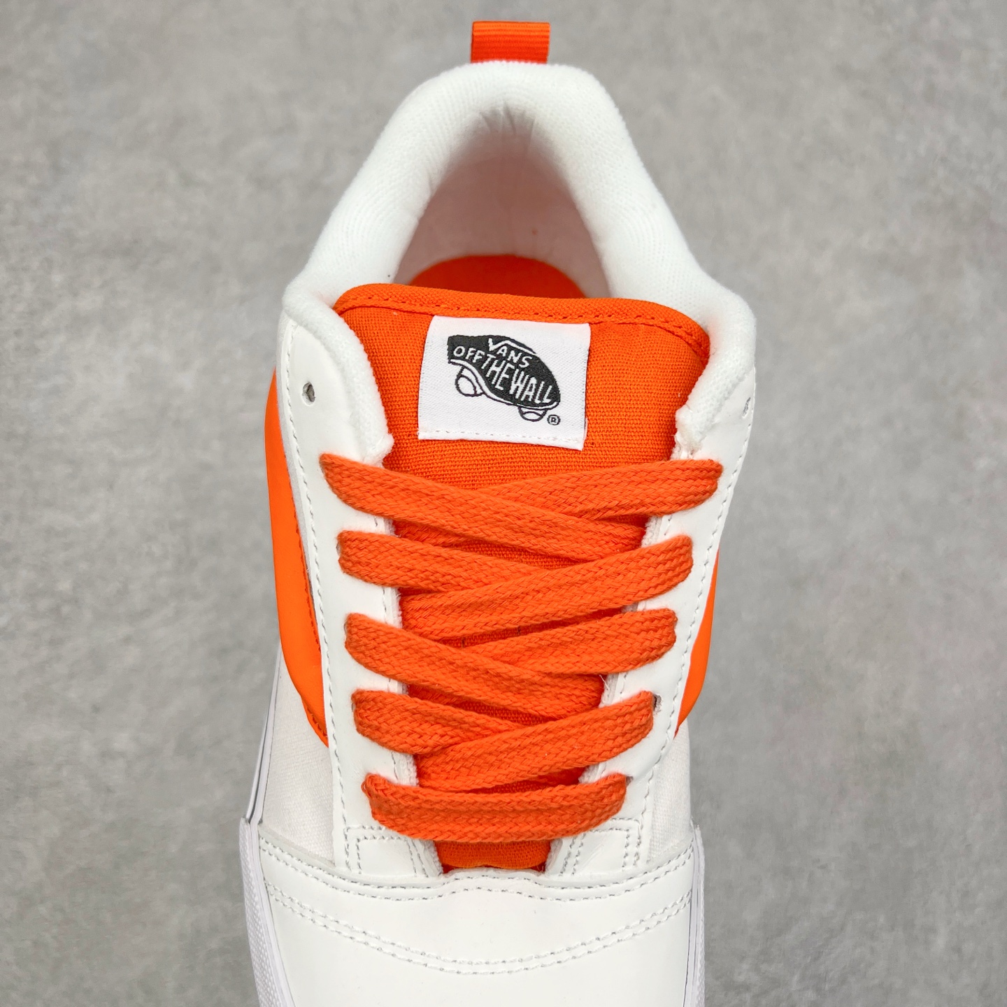 图片[5]-Vans Knu Skool 白橙色 官方新款 复古休闲胖胖面包鞋 肥胖版大LOGO原版全皮猪八面料 尺码：35 36 36.5 37 38 38.5 39 40 40.5 41 42 42.5 43 44 45 工艺：硫化1：1（重量1：1、真标、原钢印、材质标、鞋型标、合格证）-选品中心