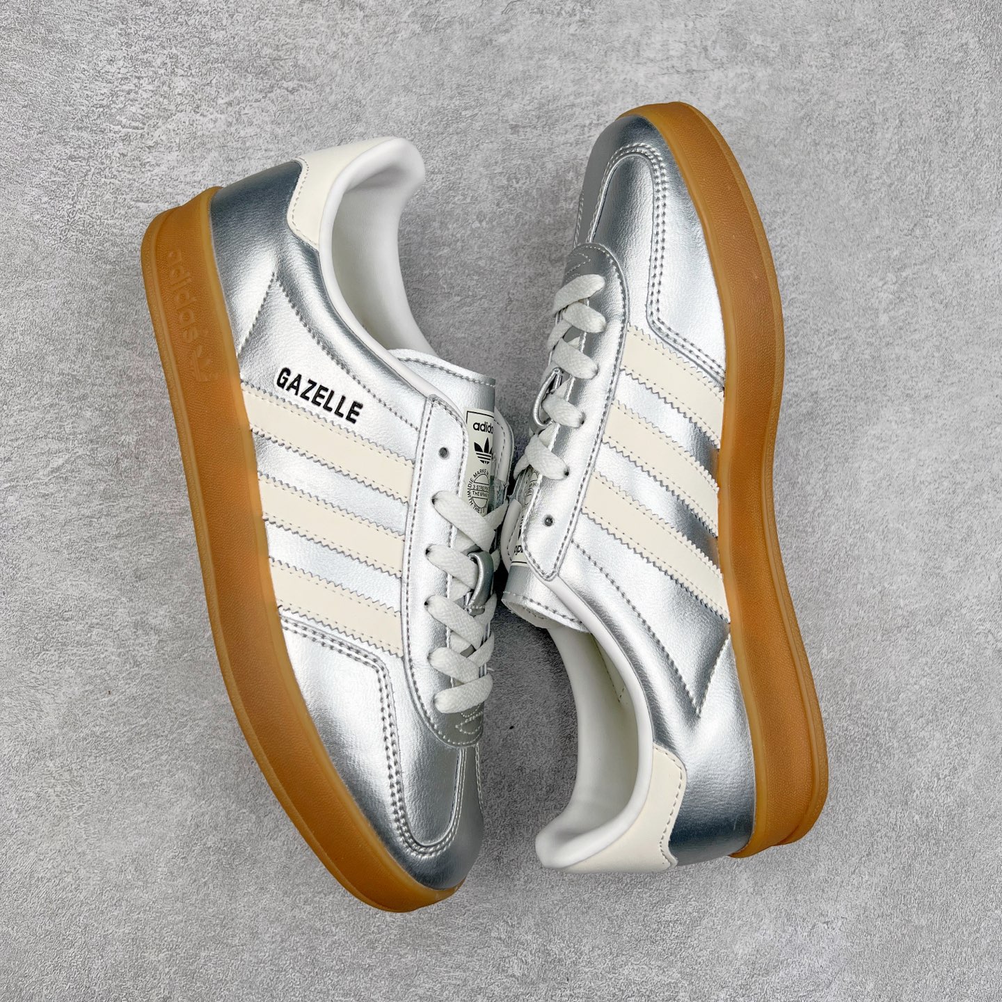 图片[3]-AD Gazelle Indoor Trainers 羚羊内训系列低帮复古百搭休闲运动德训风板鞋 JR1206 90年代经典的复刻版！自60年代以足球训练鞋面世以来,Gazelle就以其经典设计席卷全球。1991年版本的复刻,再造经典Gazelle。采用皮革打造,搭配浊色细节,让这款经典更加简约。尺码：36 36⅔ 37⅓ 38 38⅔ 39⅓ 40 40⅔ 41⅓ 42 42⅔ 43⅓ 44⅓ 44⅔ 45-选品中心