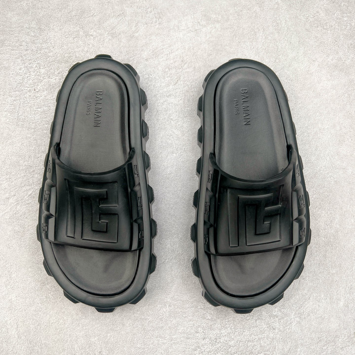 [Sandals and Slippers Series]BALMAINArirubber Balman logo open-toed rubber sol