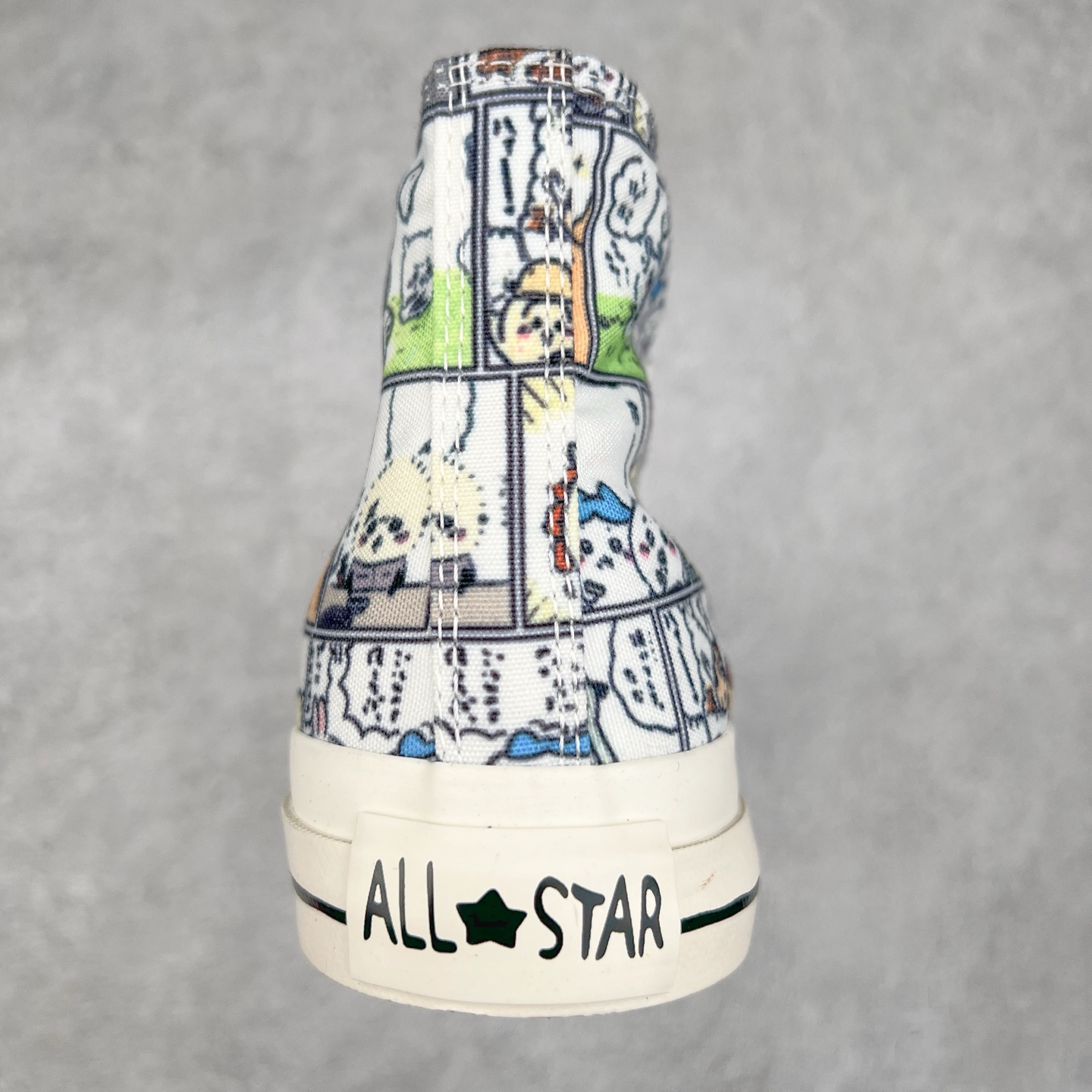 图片[8]-Chiikawa x Converse All Star CM 新款日系漫画联名 休闲时尚帆布鞋 整体鞋身以匡威经典All Star 鞋型为蓝本 米白鞋身融入Chiikawa的元素漫画 手绘各种角色图案 内侧隐藏三小只吃蛋糕的图案 细节满满 货号：31314150 尺码：35 36 36.5 37 37.5 38 39 39.5 40 41 41.5 42 42.5 43 44-选品中心