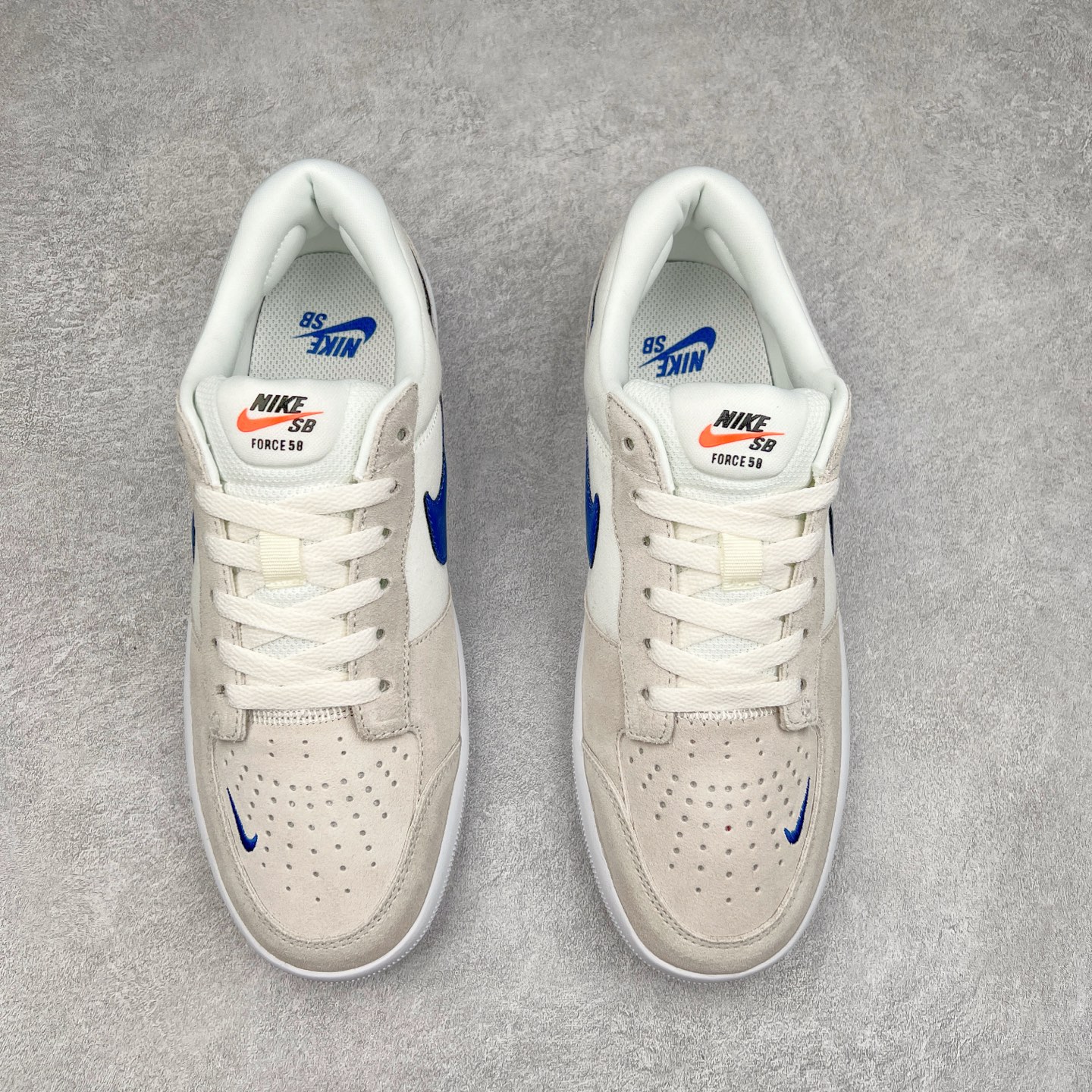 图片[2]-NK SB Force 58 空军58系列低帮休闲运动滑板板鞋 CZ2959-007 鞋面由帆布和麂皮拼接 层次感丰富 搭配硫化外底 耐磨耐穿 鞋舌及中底后跟处饰有SB Logo 表明鞋款身份 采用包边设计 经久耐穿 硫化结构则有效提升灵活性 穿上这款全新推出的创意力作 助你耀动街头 尺码：36 36.5 37.5 38 38.5 39 40 40.5 41 42 42.5 43 44 45-选品中心
