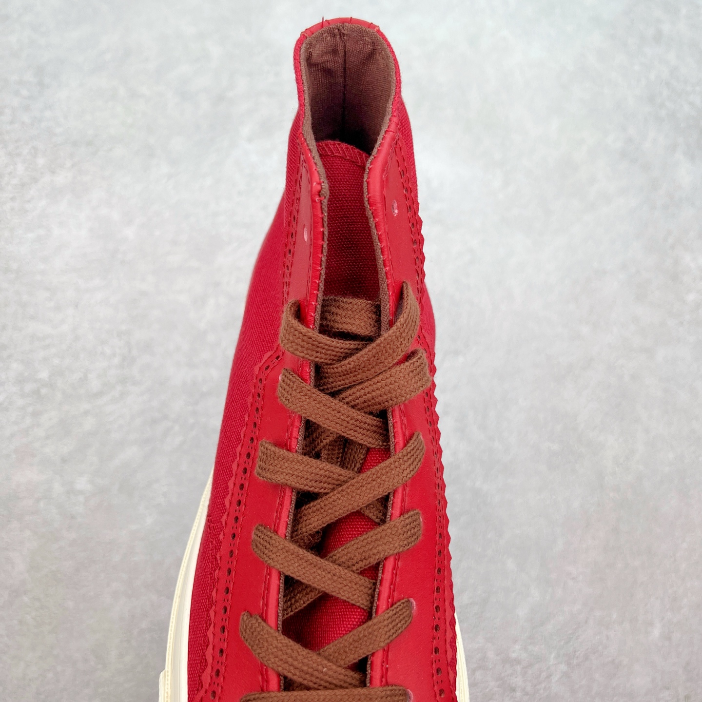 图片[5]-Converse Chuck 1970s 拼接复古红 经典70s鞋型 皮质与帆布拼接 高级感十足 搭配红酒软木塞Logo标设计 设计感拉满 货号：A12460C 尺码：35 36 36.5 37 37.5 38 39 39.5 40 41 41.5 42 42.5 43 44-选品中心