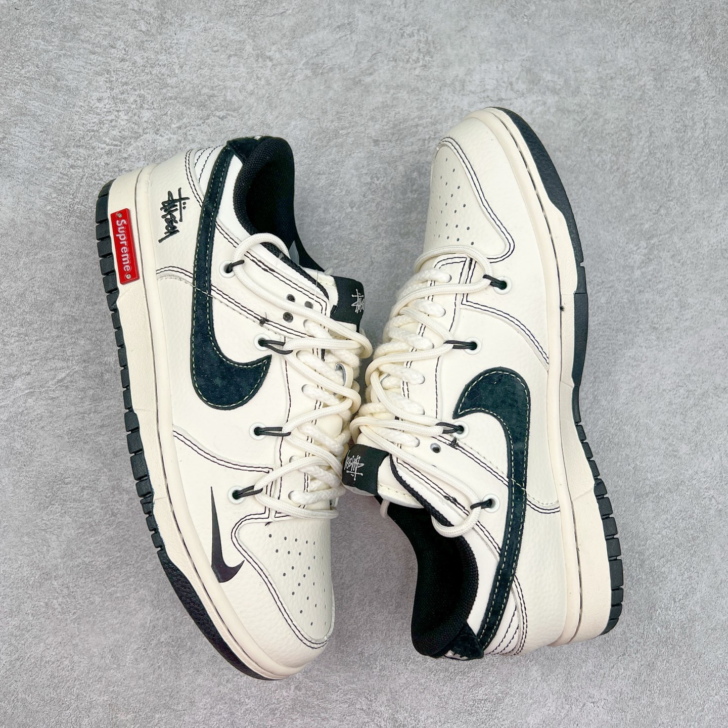 图片[3]-NK Dunk Low 定制配色 YX5066-277 大厂出品 极力推荐 原装头层材料 独家版型蒸餾加工帶來的是更好的视觉和脚感体验大厂纯原品质出货 清洁度 电绣工艺 皮料切割干净无任何毛边 细节完美 实拍调校N版已经零色差零失真 百分百还原实物色彩所见即所得 不存在货不对板色差等低级问题 选购参考实物拍摄 不混卖不参货 只用心做好货严格选品 承诺混一赔十 尺码：36 36.5 37.5 38 38.5 39 40 40.5 41 42 42.5 43 44 44.5 45-选品中心