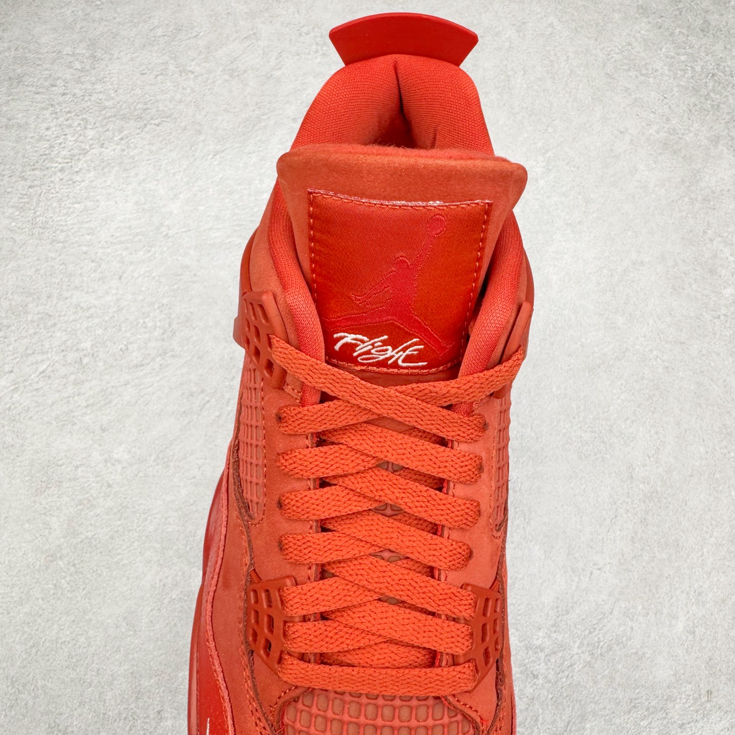 图片[5]-＃K版纯原 Nigel Sylvester x Air Jordan AJ4 “Brick by Brick” 联名红砖 货号：HF4340-800 全新升级改良 原鞋原楦原纸板同源开发 完美呈现乔4的版型 内侧正确双色网格 还原细节 原厂皮料 正确气垫颜色 正确网格工艺 正确拉帮工艺 全鞋原装材料制作 原档案原模具打造 支持全方位与正品对比 尺码：40 40.5 41 42 42.5 43 44 44.5 45 46 47.5-选品中心