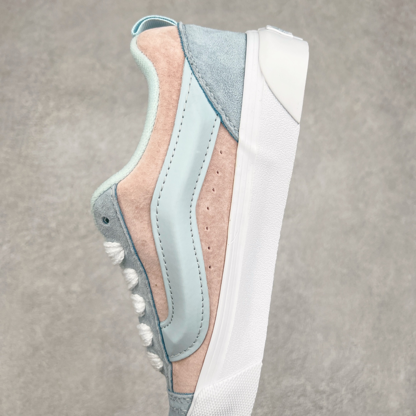 图片[7]-Vans Knu Skool 粉蓝 官方新款 复古休闲胖胖面包鞋 肥胖版大LOGO原版全皮猪八面料 尺码：35 36 36.5 37 38 38.5 39 40 40.5 41 42 42.5 43 44 工艺：硫化1：1（重量1：1、真标、原钢印、材质标、鞋型标、合格证）-选品中心