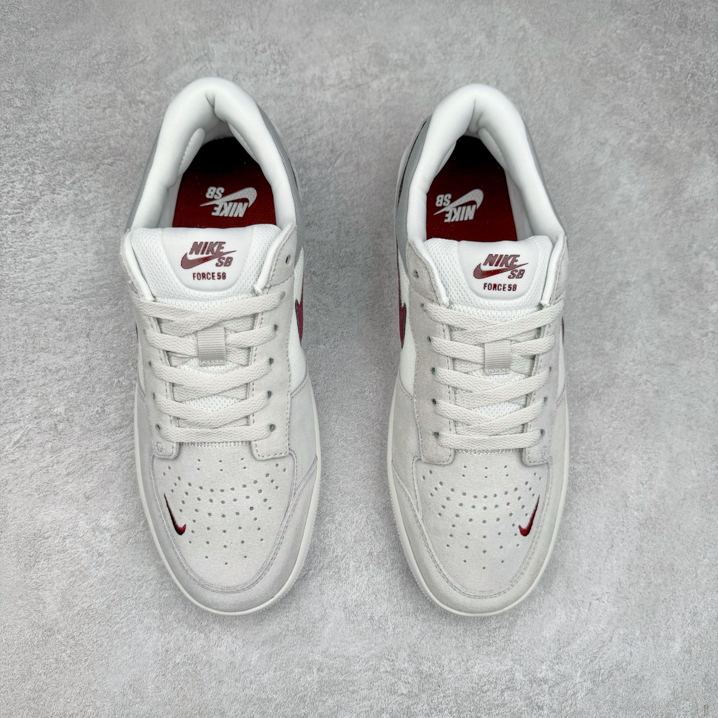 图片[2]-NK SB Force 58 空军58系列低帮休闲运动滑板板鞋 FQ7637-001 鞋面由帆布和麂皮拼接 层次感丰富 搭配硫化外底 耐磨耐穿 鞋舌及中底后跟处饰有SB Logo 表明鞋款身份 采用包边设计 经久耐穿 硫化结构则有效提升灵活性 穿上这款全新推出的创意力作 助你耀动街头 尺码：36 36.5 37.5 38 38.5 39 40 40.5 41 42 42.5 43 44 45-选品中心