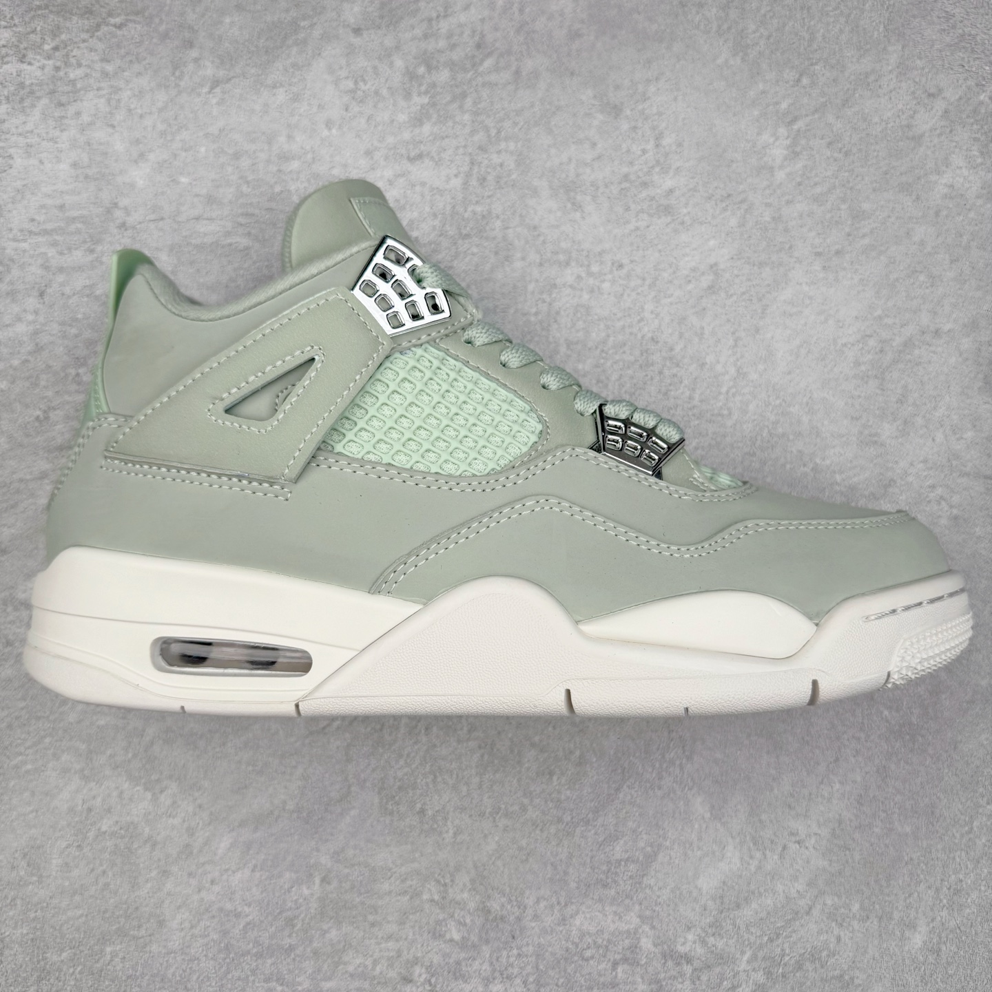 ＃C版 Air Jordan AJ4 \\\”Seafoam\\\” 薄荷绿 HV0823-003 口碑大厂出品 原纸板楦头开发 性价比版本 定价合理 定制优质皮料 完美鞋型匹配公司货 正确TPU鞋舌锁扣 最新原厂底模 大底卡色咬花完美 鞋柜必备鞋款 终端现货供应 男女鞋尺码：36 36.5 37.5 38 38.5 39 40 40.5 41 42 42.5 43 44 44.5 45 46 47.5-选品中心