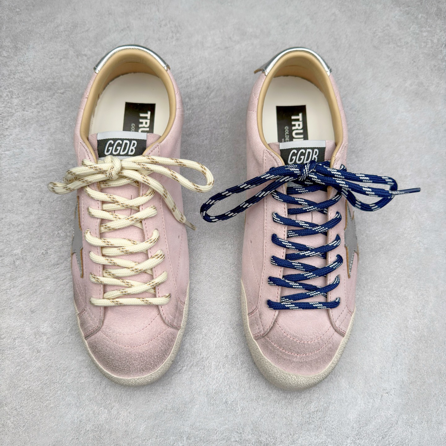 图片[2]-＃广顶福利 Golden Goose True-Star GGDB复古做旧牛皮圆头系带低帮生活休闲鞋 此款拥有舒适的鞋面，具有很好的延展性，后跟采用柔软材质能够舒适贴合脚踝，穿着轻松，让您在平时生活中有舒适和轻松的体验。夫妻组合 Alessandro Gallo 和 Francesca Rinaldo 的创作灵感汲取自艺术以及故乡威尼斯。其所创立的 Golden Goose 在结合传统意大利工艺的基础之上，又在系列中融合了率性前卫的风格。品牌时髦的精裁服饰和金属感皮革运动鞋则是不容错过的时尚单品。尺码：38 39-选品中心