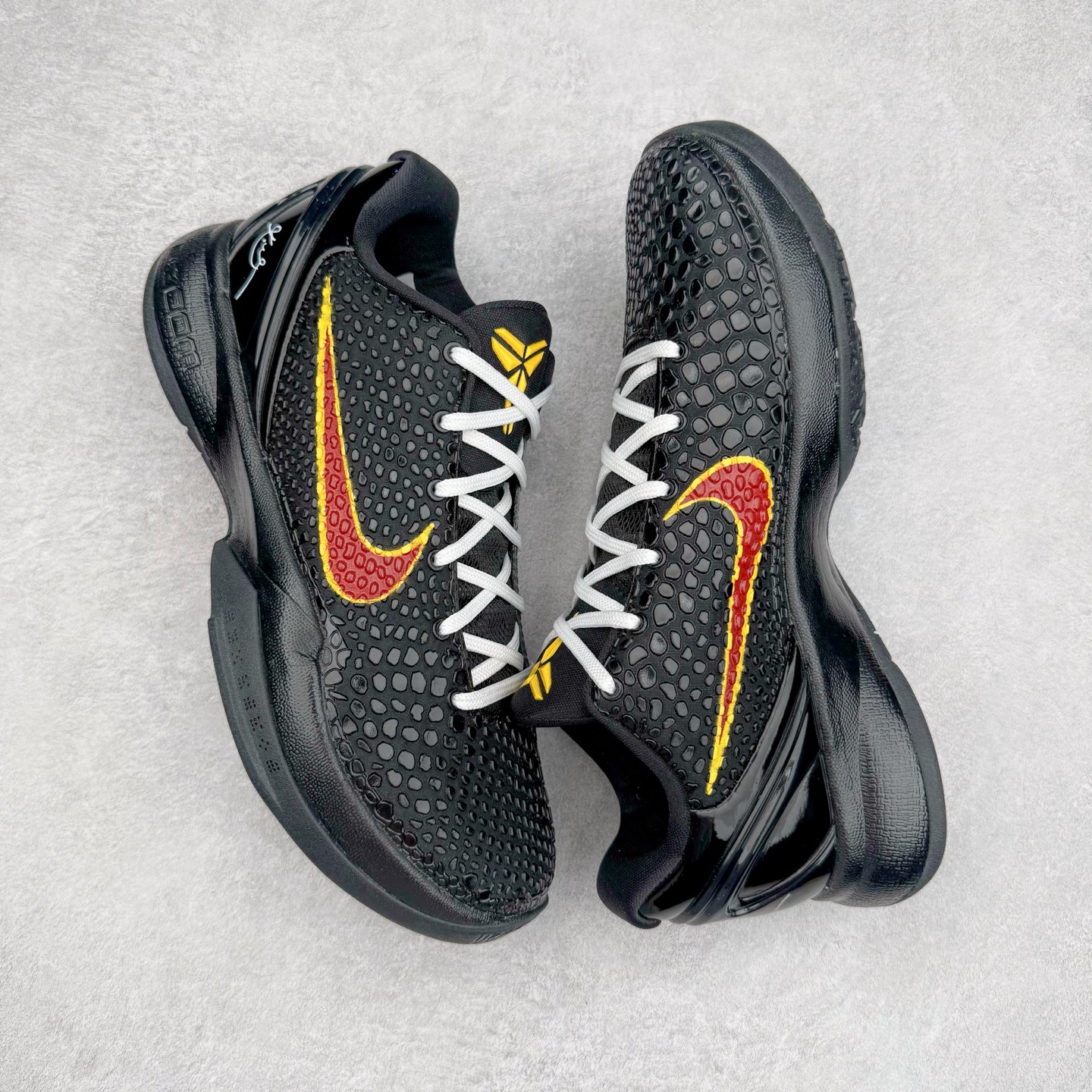 图片[3]-＃纯原 NK Zoom Kobe 6 Protro 科比六代 PE2025-103 圈内顶级批次 完美复刻公司货 前掌超大Zoom Turbo气垫 后掌EVA缓震 真正的原汁原味 还原ZP脚感 全身鞋材卡料色独家定制 唯一正确喷漆工艺Swoosh 正确凹凸蛇鳞工艺 正确鞋面渐变效果 内全置真动飞态线 独立原厂模具 最大尺码达到48.5码 首批不拼图大几率过验 亲测已过 支持各种高强度实战 无需担心 上脚价 补货周期极长 脚宽建议买大半码 科比系列前掌偏窄 不影响二次销售 支持七天无理由退换 尺码：41 42 42.5 43 44 44.5 45 45.5 46 47.5-选品中心