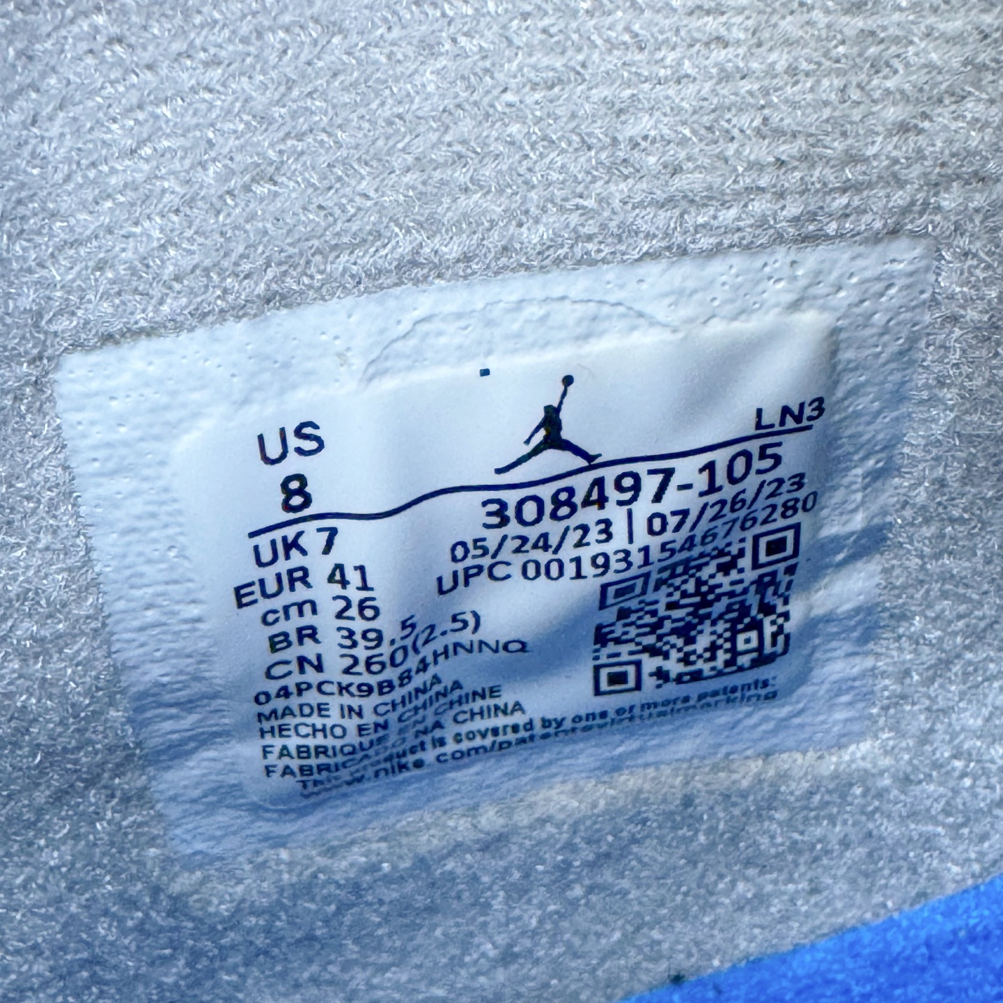 图片[11]-＃TG私人订单 Air Jordan AJ4 Retro 氧化做旧白蓝 杰尼龟 308497-105 原纸板楦头开发 定制优质皮料 完美鞋型匹配公司货 正确TPU鞋舌锁扣 最新原厂底模 大底卡色咬花完美 鞋柜必备鞋款 终端现货供应 尺码：36 36.5 37.5 38 38.5 39 40 40.5 41 42 42.5 43 44 44.5 45 46 47.5-选品中心