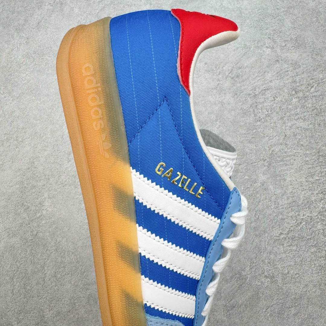 图片[6]-＃KZ神版 AD Original Gazelle Indoor Trainers 瞪羚室内鞋系列低帮复古百搭休闲运动德训风板鞋 IF9643 独家前帮工艺加持 全套原纸板楦头开发 每道工序同步公司流程 确保原汁原味 完美呈现原鞋版型 原厂高频磨具加持 精准内部资源对接 Logo字体百分百还原 原厂特供纳米纤维板 区别市面劣质纸板中底 原厂海玻璃鞋垫 中置乳胶足弓支撑垫 正确3/2横条宽版背胶 一比一鞋头弧度高度鞋身弧度 烫金亮度高频深浅同步原鞋 独家私模最大47.5 半透明橡胶大底 原厂定制长毛翻毛皮组合环保纤维革鞋面 原厂港宝加持定型后跟R度完美 原厂高频磨具加持 Logo字体 凹凸明显 轮廓分明 描漆定位精准 三道杠为尖角45°锯齿状 高频立体感很强 区别圆形锯齿 已最大程度还原公司 欢迎对比 将复古进行到底 简约流畅 三十年不变经典 这款Gazelle运动鞋 无论面料、配色、质感或设计 都只在重现其1991年原款的经典 皮革鞋面 撞色三条纹和鞋跟标的设计 力求呈现90年代的经典复古风潮 Samba火热的同时 也带动了其它的复古鞋型 Gazelle便是其中一只 Gazelle Indoor拥有包边更宽的T字型鞋头 更好的保护运动员的前掌 浓浓的复古氛围感 非常适合现在流行的Cleanfit风格 尺码：35.5 36 36.5 37 38 38.5 39 40 40.5 41 42 42.5 43 44-选品中心