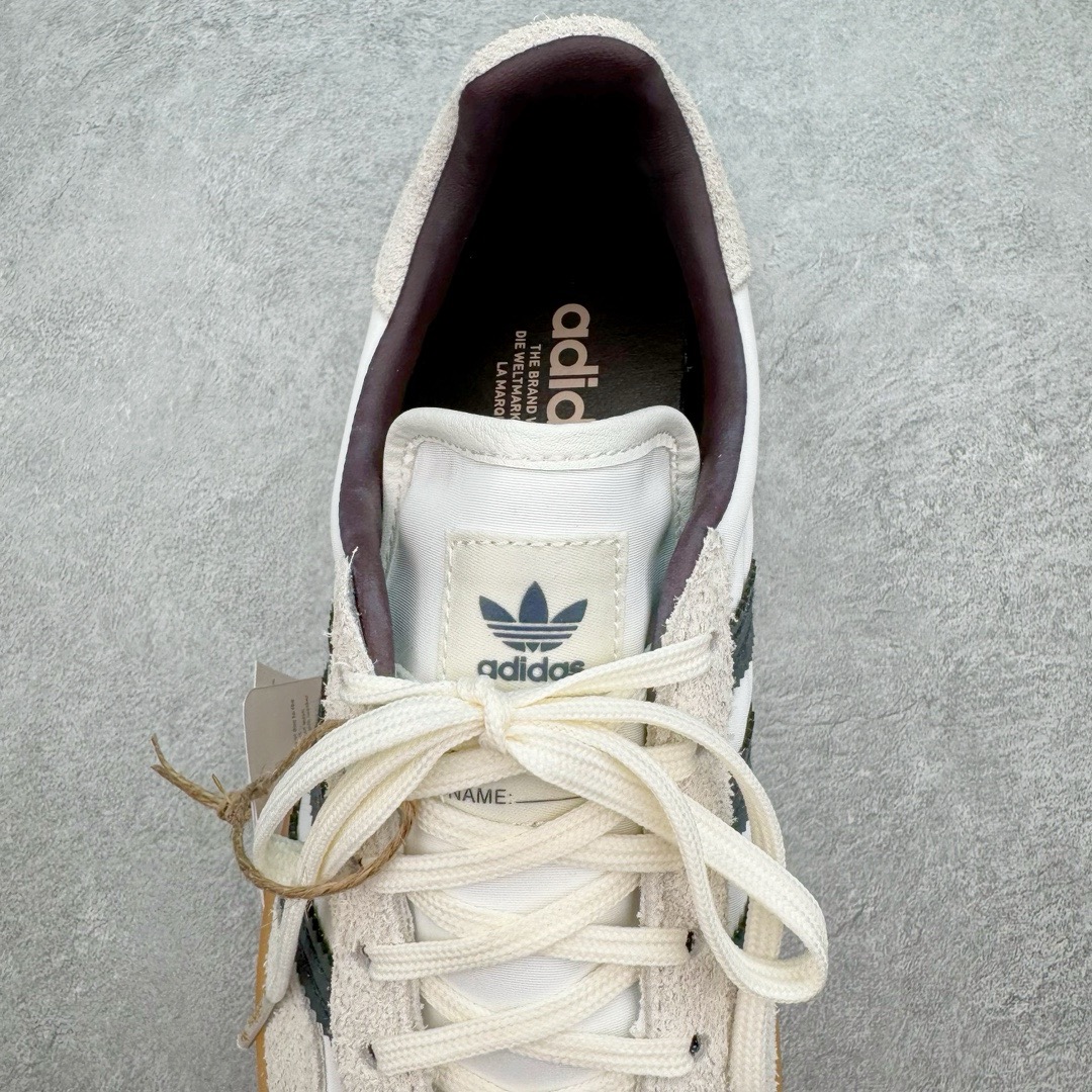 图片[5]-＃KZ神版 AD Original Gazelle Indoor Trainers 瞪羚室内鞋系列低帮复古百搭休闲运动德训风板鞋 IH9985 独家前帮工艺加持 全套原纸板楦头开发 每道工序同步公司流程 确保原汁原味 完美呈现原鞋版型 原厂高频磨具加持 精准内部资源对接 Logo字体百分百还原 原厂特供纳米纤维板 区别市面劣质纸板中底 原厂海玻璃鞋垫 中置乳胶足弓支撑垫 正确3/2横条宽版背胶 一比一鞋头弧度高度鞋身弧度 烫金亮度高频深浅同步原鞋 独家私模最大47.5 半透明橡胶大底 原厂定制长毛翻毛皮组合环保纤维革鞋面 原厂港宝加持定型后跟R度完美 原厂高频磨具加持 Logo字体 凹凸明显 轮廓分明 描漆定位精准 三道杠为尖角45°锯齿状 高频立体感很强 区别圆形锯齿 已最大程度还原公司 欢迎对比 将复古进行到底 简约流畅 三十年不变经典 这款Gazelle运动鞋 无论面料、配色、质感或设计 都只在重现其1991年原款的经典 皮革鞋面 撞色三条纹和鞋跟标的设计 力求呈现90年代的经典复古风潮 Samba火热的同时 也带动了其它的复古鞋型 Gazelle便是其中一只 Gazelle Indoor拥有包边更宽的T字型鞋头 更好的保护运动员的前掌 浓浓的复古氛围感 非常适合现在流行的Cleanfit风格 尺码：35.5 36 36.5 37 38 38.5 39 40 40.5 41 42 42.5 43 44-选品中心