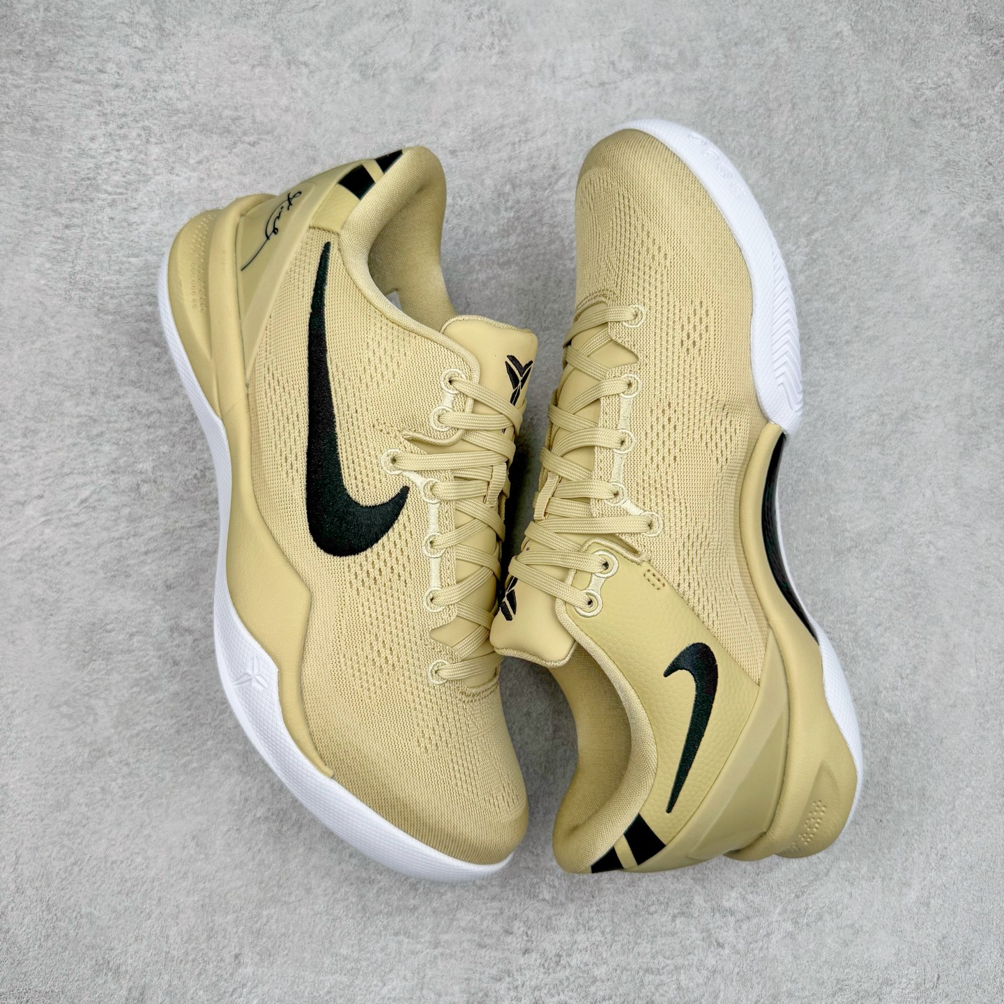 图片[3]-＃GX NK Zoom Kobe Ⅷ System 科比8代复刻实战运动低帮文化篮球鞋 卡其色 HM6469-701 完美复刻公司货 React科技鞋垫加持 实战配置直接拉满 原楦纸板开发 鞋身流线型、后跟塑形 区分土肥圆 原厂针织鞋面一针一线匹配原版 全身鞋材卡料色独家定制 唯一万针立体刺绣SWOOSH 真实底模最大50.5 实战利器 专供海外市场 独立原厂模具 首批不拼图大几率过验 亲测已过 支持各种高强度实战 无需担心 补货周期极长 脚宽建议买大半码 科比系列前掌偏窄 支持七天无理由退换 尺码： 40 40.5 41 42 42.5 43 44 44.5 45 46 47.5 48.5 49.5 50.5-选品中心