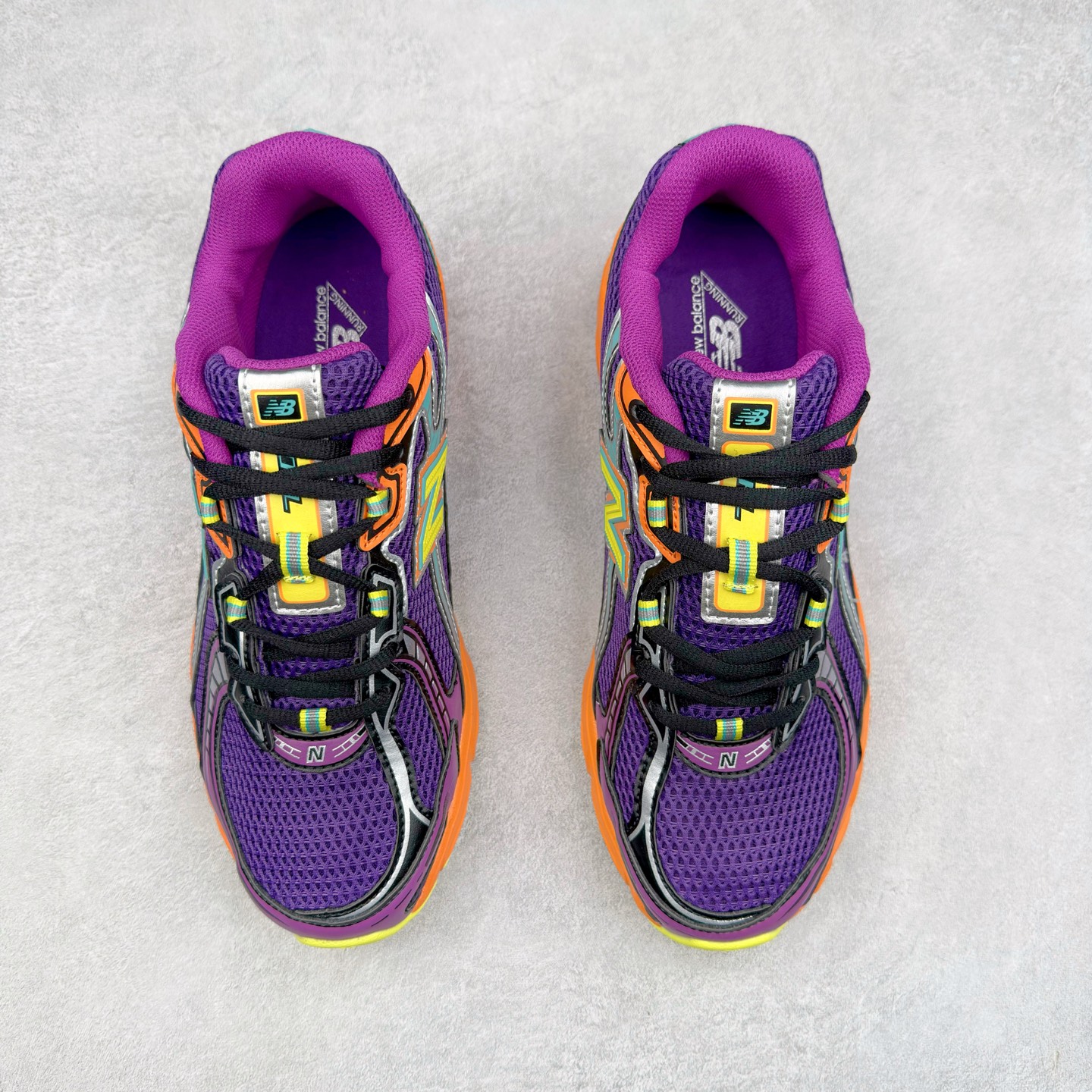 图片[2]-＃福利特价 New Balance MR740 NB新百伦系列复古老爹风休闲运动慢跑鞋 采用轻质牛剖革拼接透气网眼衬垫织物鞋面材质 T-Beam大底提供足步弓支撑 保持步态稳定#后跟搭载外露缓震胶 鞋身整体以各种深浅不一的灰色覆盖 鞋头以淡蓝色调装饰，网眼衬垫通过不规律的色块实现做旧的美感 泛黄的鞋底更是进一步增添了复古气息 尺码：36 37 37.5 38 38.5 39.5 40 40.5 41.5 42 42.5 43 44 45-选品中心