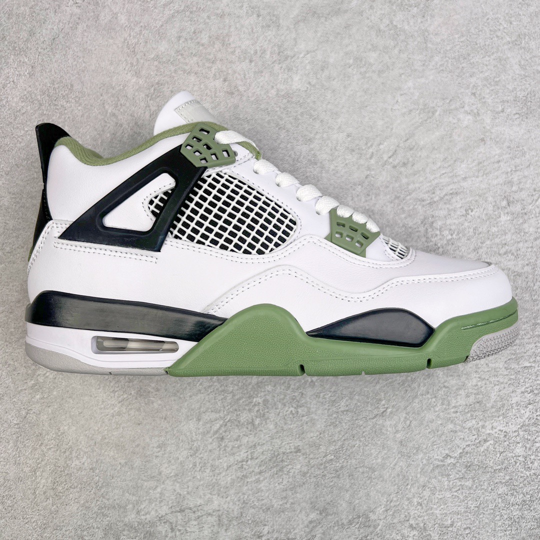 图片[6]-＃PB版 福利特价 Air Jordan AJ4 Retro 耗时半年巨作 全套原纸板楦头开发 调试30余版 确保原汁原味完美呈现四代版型 一比一鞋头弧度高度趴度鞋身弧度 此版本只针对中端市场 皮料材质有所更替 其他数据细节工艺流程均保持公司一致 细节品控鞋型随意秒杀市面3XX 4XX 原厂TPU网格鞋带扣 正确内里网布 菱角分明不变形无多余毛边 柔软性质感一致于原鞋 原厂织唛标 原厂飞人电绣工艺 独家绑鞋带手法 印刷中底布 四线拉帮 米色美纹纸贴合固定 进口港宝加持 后跟自然饱满 全鞋荧光划线卡点 追求极致完美 每一双都是工艺品 多重QC质检 超越公司货的品控标准 实实在在的免检产品 尺码：40 40.5 41 42 42.5 43 44 44.5 45 46 47.5-选品中心