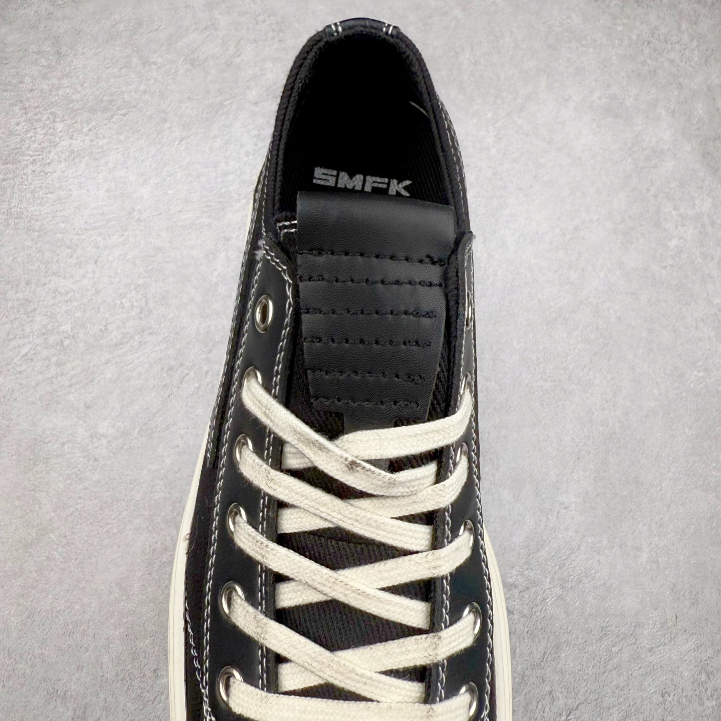 图片[5]-小红书穿搭爆款 国潮当红设计师品牌SMFK Garden Vintage Skate Low 花园系列低帮复古厚底十字花帆布休闲松糕做旧小脏板鞋 广东原产 采用棉质粗斜纹帆布洗旧磨损效果鞋面材质 外置轻量TR橡胶5.0cm厘米松糕大底 Z 尺码：35 36 37 38 39 40-选品中心