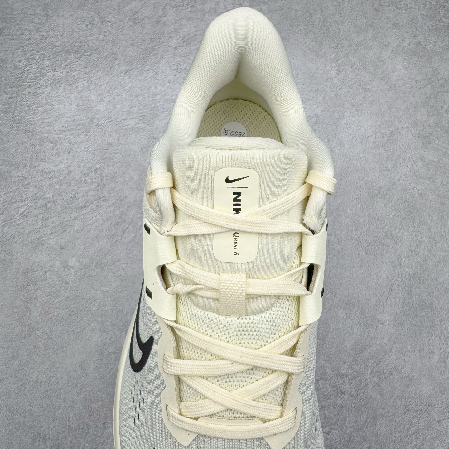 图片[5]-＃TG纯原 NK Quest 6 极致六代网面透气休闲跑步鞋 FD6033-104 简约高科技设计采用多层材料 为双足带来凉爽感受和稳固体验时尚鞋面搭配中足包覆设计 提供稳固贴合感 一层网眼布材质 在跑步期间为你带来轻盈透气性能 同时展现利落外观 加高叠层设计 为每一步带来柔软缓震性能 具备出色抓地力与耐穿着性 舒适感出众 货号：DD0204-301 尺码：36 36.5 37.5 38 38.5 39 40 40.5 41 42 42.5 43 44 44.5 45-选品中心