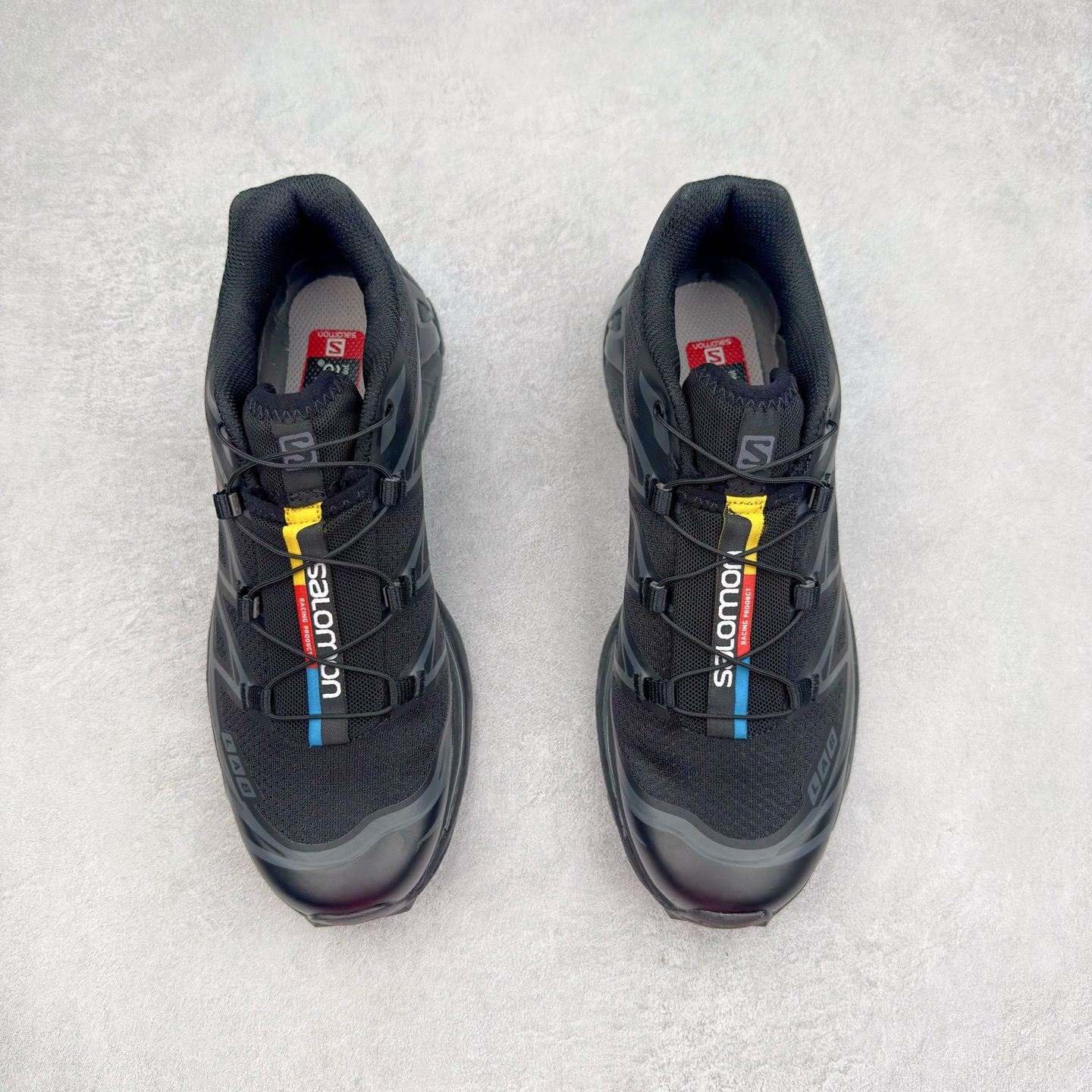 图片[2]-＃纯原福利 Salomon 萨洛蒙 XT-6 复古机能户外跑鞋 这双XT-6 鞋面以锯齿状的包裹系统呈现 在黑色基底之下加入了各种色点缀 内嵌式的袜套设计与 Quicklace 系带系统一道 实现了立体包裹与精准贴合 结合 Contagrip 大底科技 让穿着者可以轻松驾驭户外与通勤下的任何运动生活场景 无缝鞋身户外随意纵横 颜值与脚感兼备 出街通勤 绝对非常吸睛 你值得拥有 尺码：36 36.5 37.5 38 38.5 39 40 40.5 41 42 42.5 43 44 44.5 45-选品中心