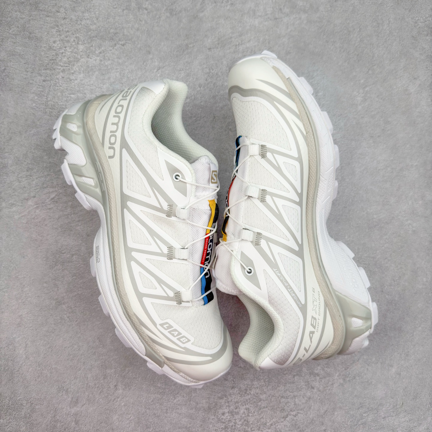 图片[3]-＃纯原福利 Salomon 萨洛蒙 XT-6 复古机能户外跑鞋 这双XT-6 鞋面以锯齿状的包裹系统呈现 在黑色基底之下加入了各种色点缀 内嵌式的袜套设计与 Quicklace 系带系统一道 实现了立体包裹与精准贴合 结合 Contagrip 大底科技 让穿着者可以轻松驾驭户外与通勤下的任何运动生活场景 无缝鞋身户外随意纵横 颜值与脚感兼备 出街通勤 绝对非常吸睛 你值得拥有 尺码：36 36.5 37.5 38 38.5 39 40 40.5 41 42 42.5 43 44 44.5 45-选品中心