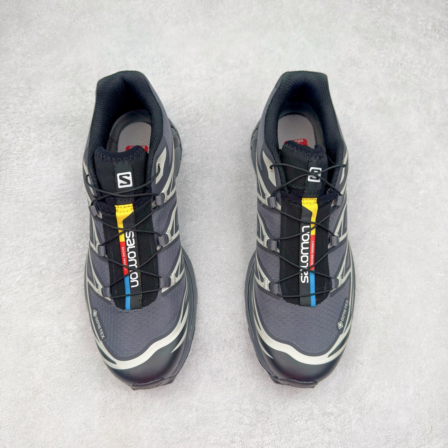 图片[2]-＃纯原福利 Salomon 萨洛蒙 XT-6 复古机能户外跑鞋 这双XT-6 鞋面以锯齿状的包裹系统呈现 在黑色基底之下加入了各种色点缀 内嵌式的袜套设计与 Quicklace 系带系统一道 实现了立体包裹与精准贴合 结合 Contagrip 大底科技 让穿着者可以轻松驾驭户外与通勤下的任何运动生活场景 无缝鞋身户外随意纵横 颜值与脚感兼备 出街通勤 绝对非常吸睛 你值得拥有 尺码：36 36.5 37.5 38 38.5 39 40 40.5 41 42 42.5 43 44 44.5 45-选品中心