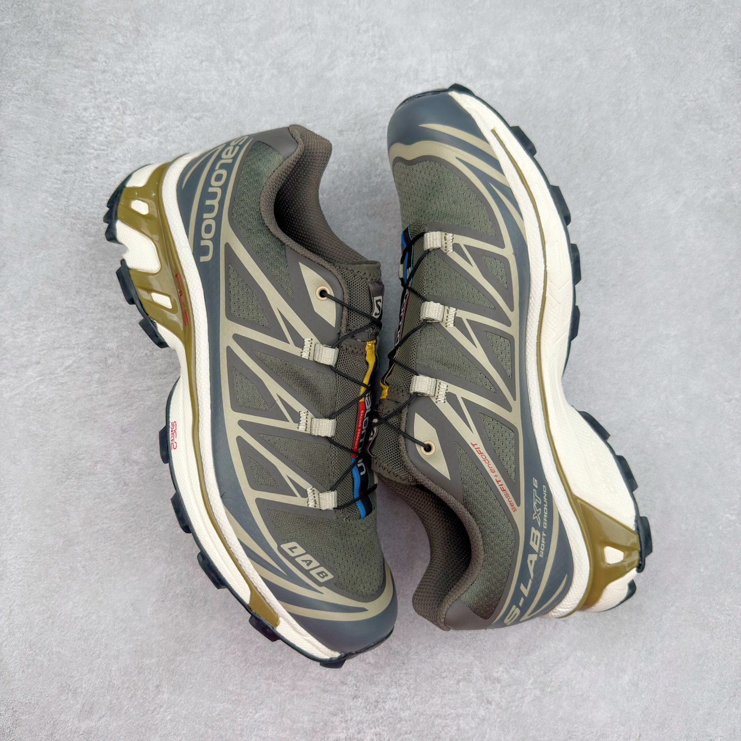 图片[3]-＃纯原福利 Salomon 萨洛蒙 XT-6 复古机能户外跑鞋 这双XT-6 鞋面以锯齿状的包裹系统呈现 在黑色基底之下加入了各种色点缀 内嵌式的袜套设计与 Quicklace 系带系统一道 实现了立体包裹与精准贴合 结合 Contagrip 大底科技 让穿着者可以轻松驾驭户外与通勤下的任何运动生活场景 无缝鞋身户外随意纵横 颜值与脚感兼备 出街通勤 绝对非常吸睛 你值得拥有 尺码：36 36.5 37.5 38 38.5 39 40 40.5 41 42 42.5 43 44 44.5 45-选品中心