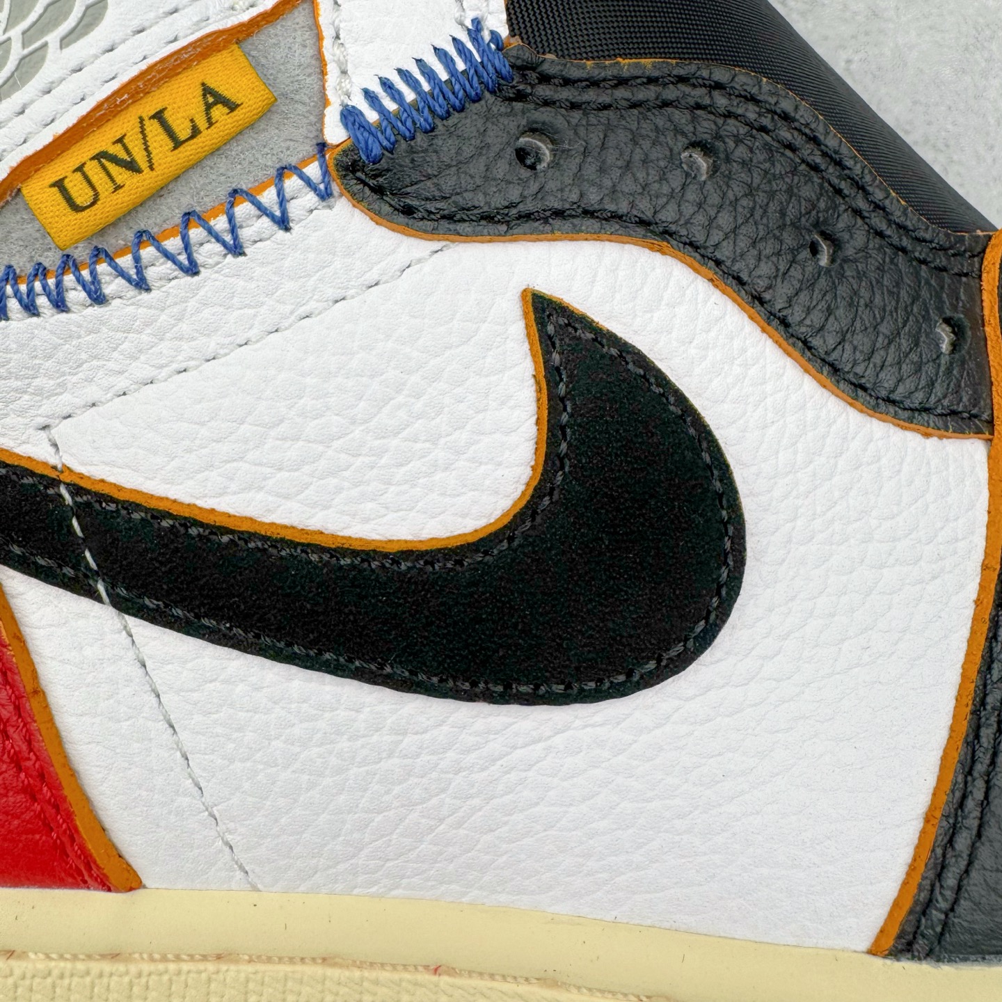 图片[12]-＃XP纯原 Union x Air Jordan AJ1 Retro High NRG 联名四色拼接黑白红 BV1300-106 原盒原配 原厂拉帮工艺 针距密度一致 全新升级网板中底 原楦原纸板开发 后跟弧度收口自然不对折 极致一眼正品既视感 原厂皮料 进口玻璃冲刀皮料裁剪零毛边 承诺百分百一致原鞋 全鞋电脑针车工艺 鞋面清洁度最高QC检验标准 控制溢胶 飞翼3D高频深度立体 鞋盒、防尘纸 均采购来自原厂 尺码：36 36.5 37.5 38 38.5 39 40 40.5 41 42 42.5 43 44 44.5 45 46 47.5-选品中心