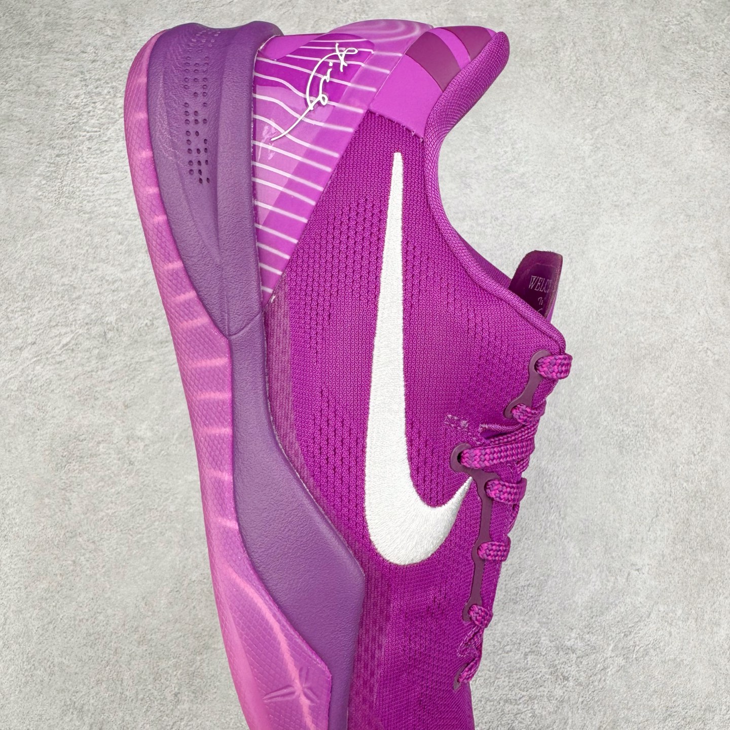 图片[6]-＃S2纯原 NK Zoom Kobe 8 科比八代 Eybl 紫色 HJ7265-500 React 科技鞋垫加持 实战配置直接拉满 原楦纸板开发 鞋身流线型、后跟塑形 区分土肥圆 原厂针织鞋面一针一线匹配原版 全身鞋材卡料色独家定制 唯一万针立体刺绣SWOOSH 真实底模最大48.5 实战利器 专供海外市场 尺码：40 40.5 41 42 42.5 43 44 44.5 45 46 47.5 48.5 （脚宽、脚胖 建议买大半码）-选品中心