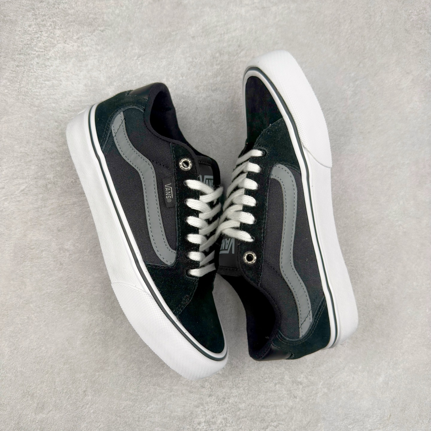 图片[3]-Vans Old Skool Faulkner 黑灰 范斯官方 防滑轻便低帮休闲滑板鞋 货号：VN0A34A4MKI 尺码：35 36 36.5 37 38 38.5 39 40 40.5 41 42 42.5 43 44-选品中心